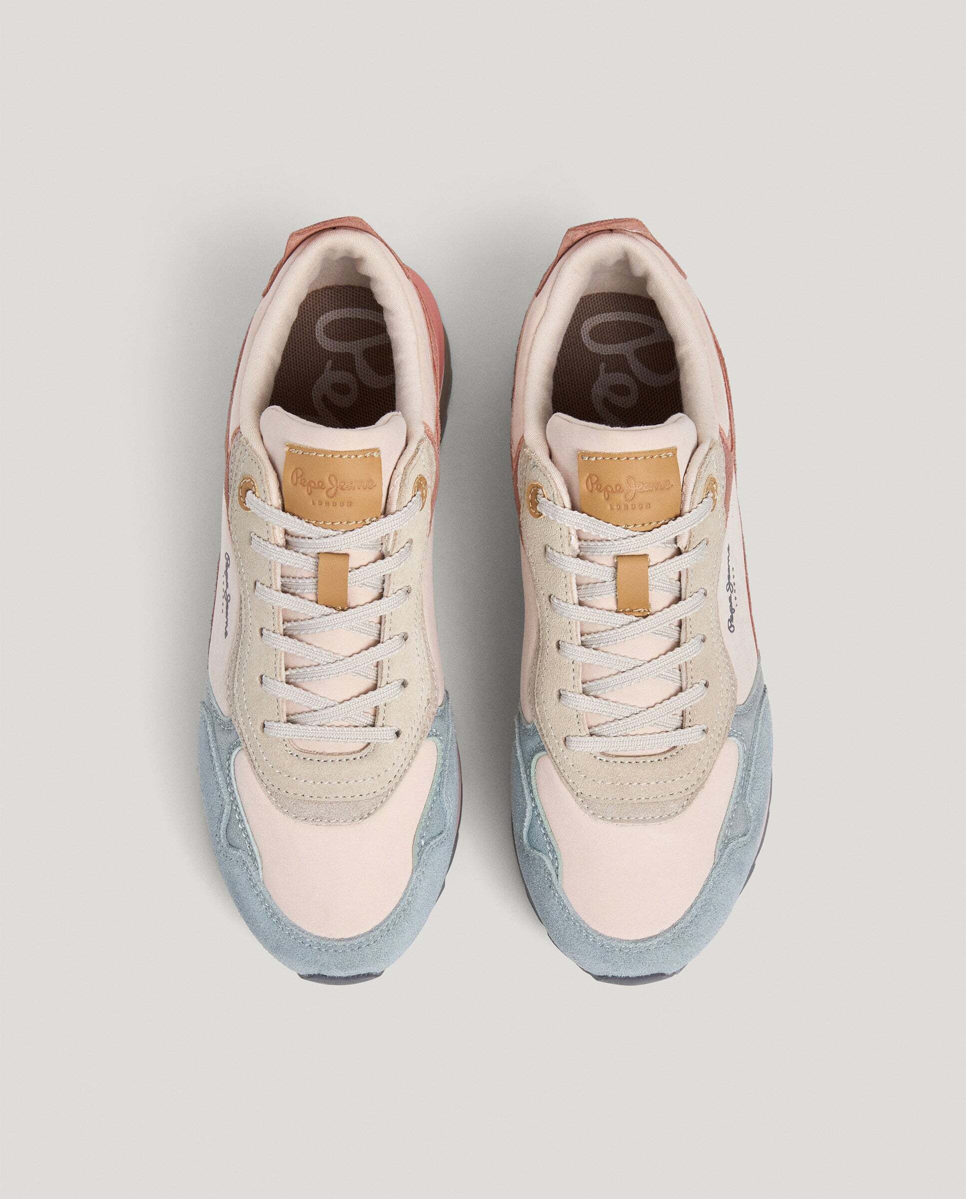 Freya - Pepe Jeans - zapatillas combinadas - Azul Azul-3