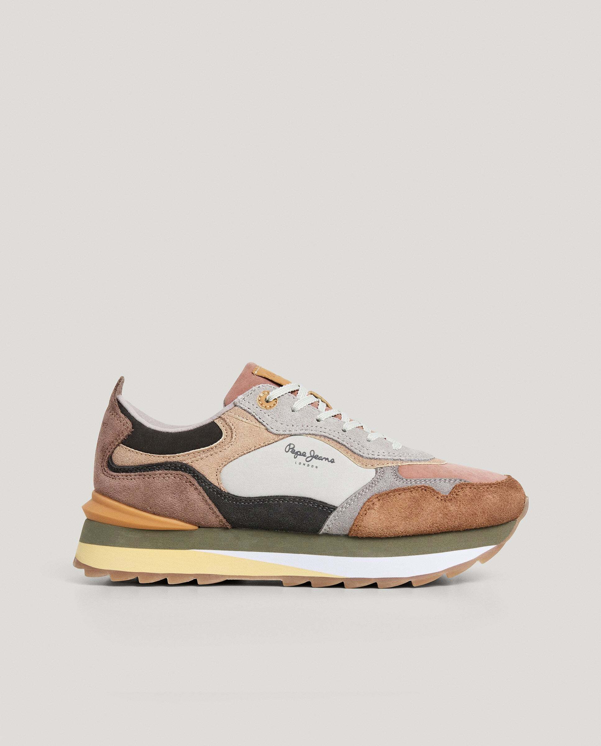 Freya - Pepe Jeans - zapatillas combinadas - Beige Beige-1