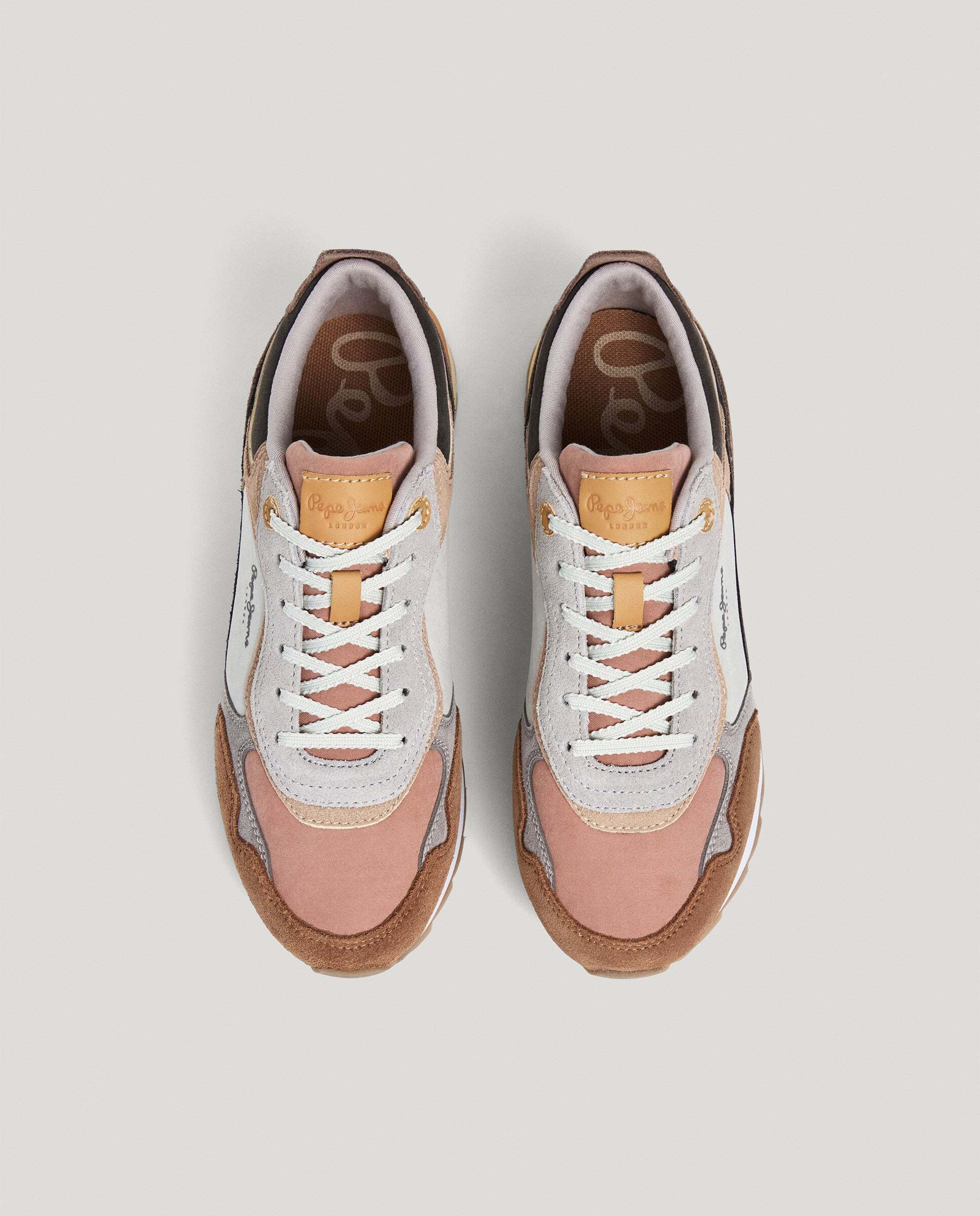 Freya - Pepe Jeans - zapatillas combinadas - Beige Beige-3