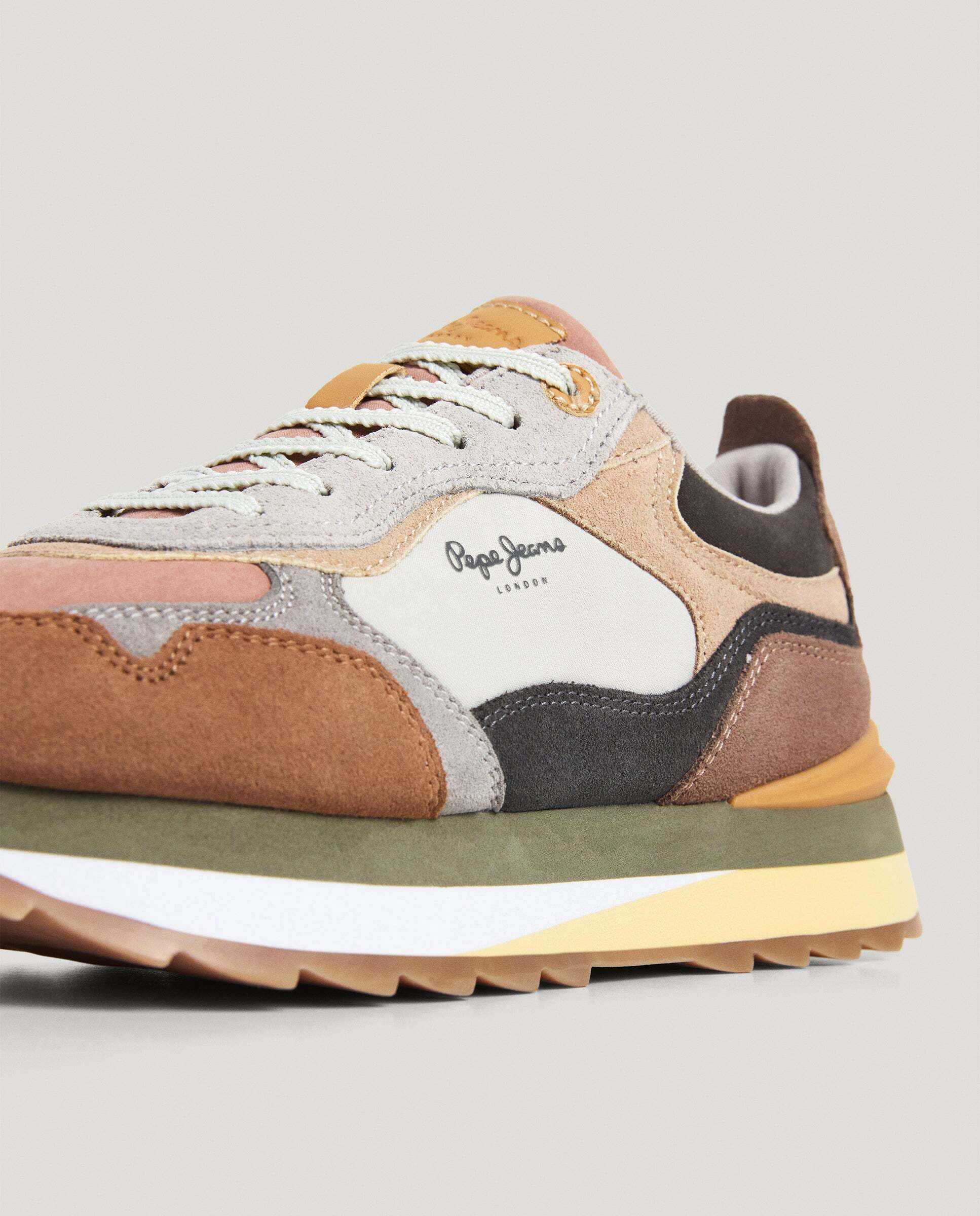 Freya - Pepe Jeans - zapatillas combinadas - Beige Beige-5