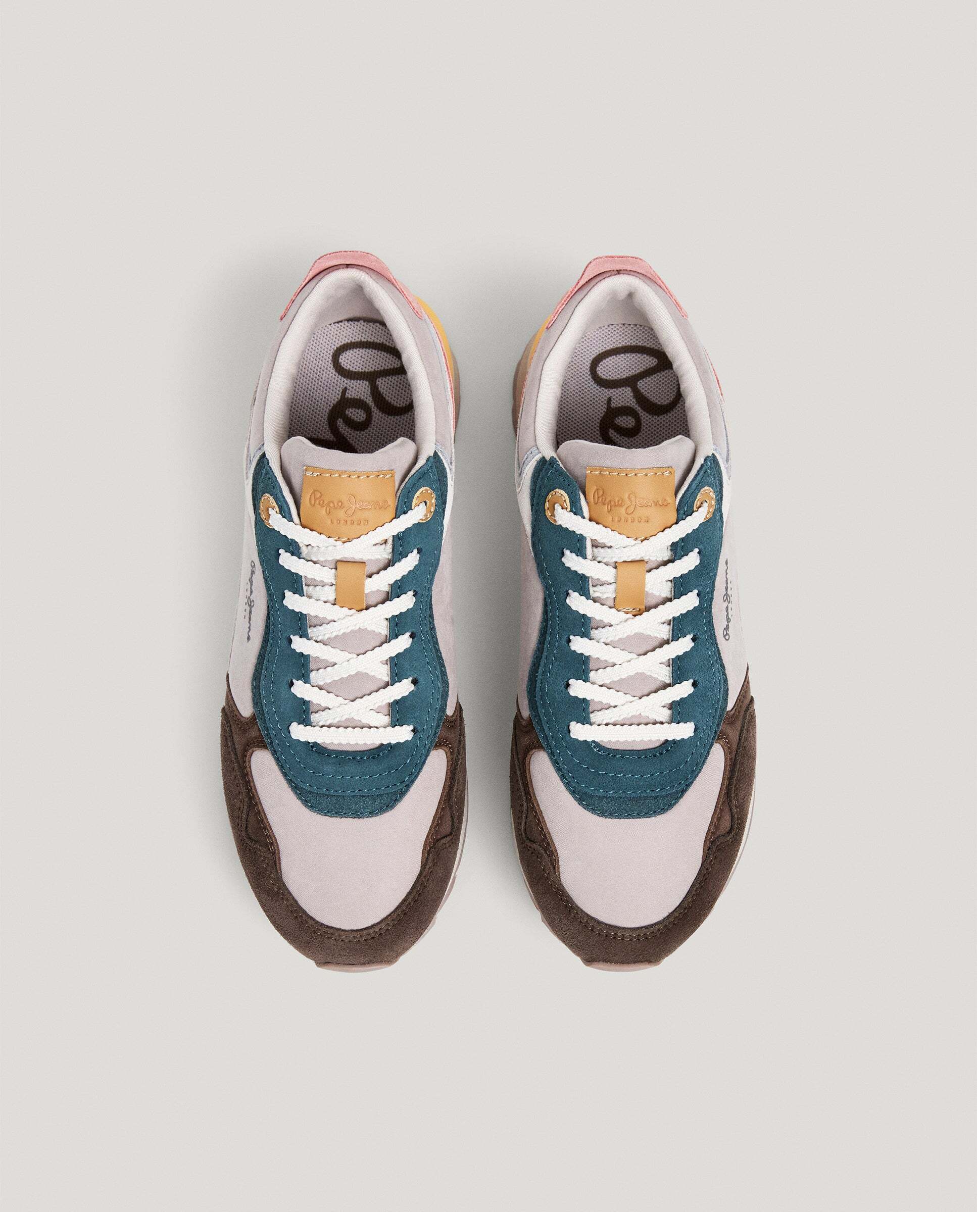 Freya - Pepe Jeans - zapatillas combinadas - Marrón Marrón-3