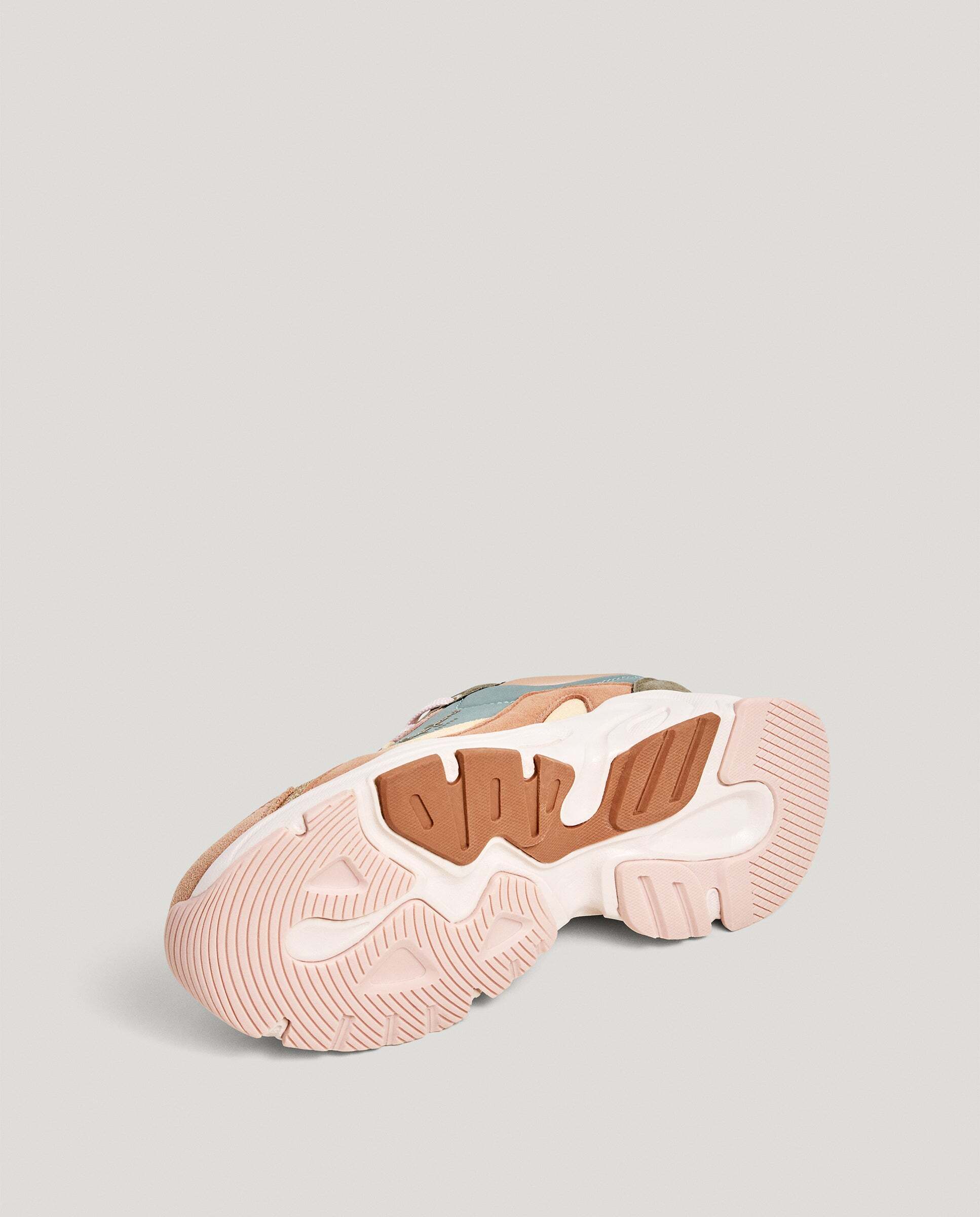 Zapatillas de niña combinadas detalles glitter - Pepe Jeans - Naranja Naranja-6
