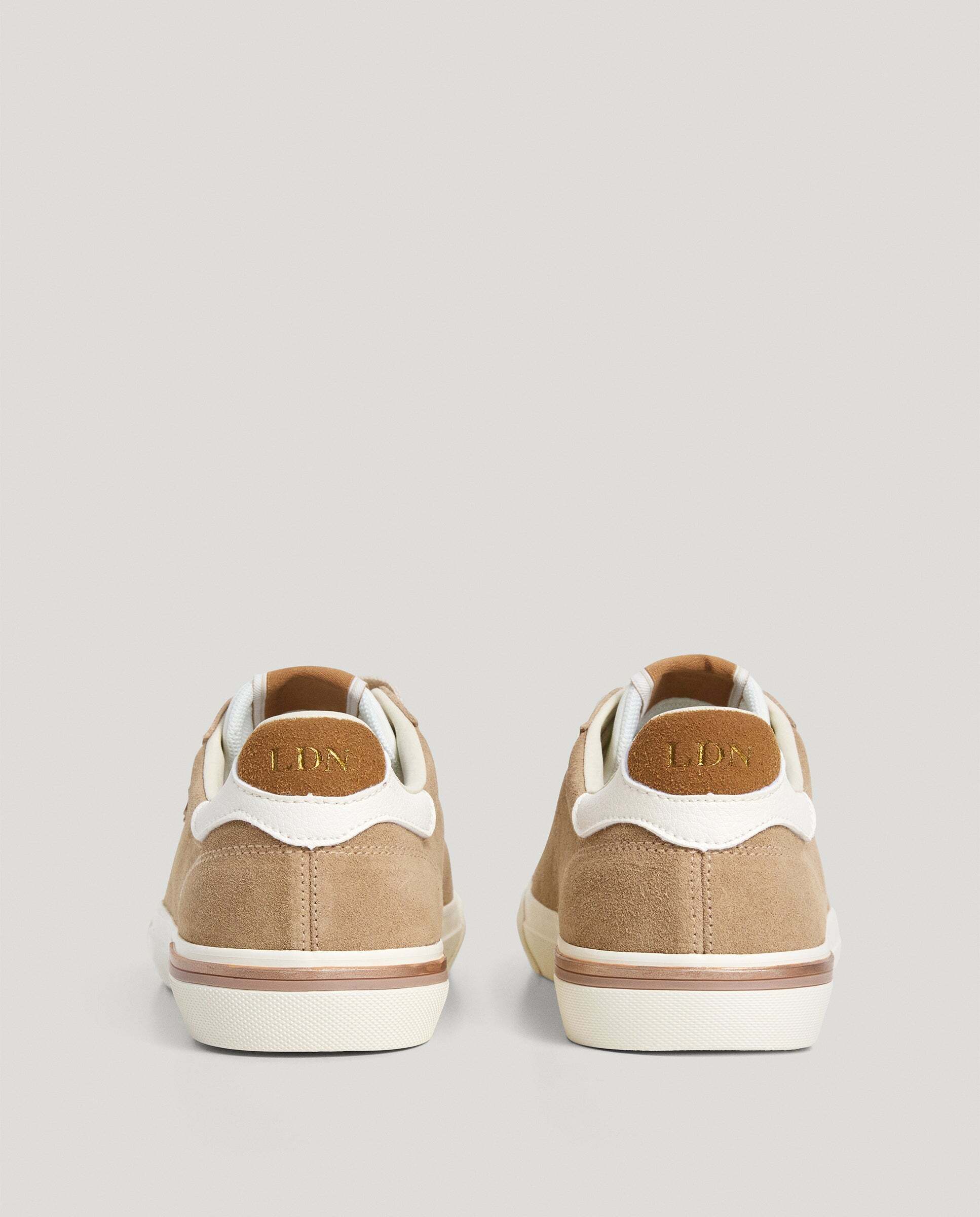Zapatillas de mujer clásicas de ante - Pepe Jeans - Beige Beige-4