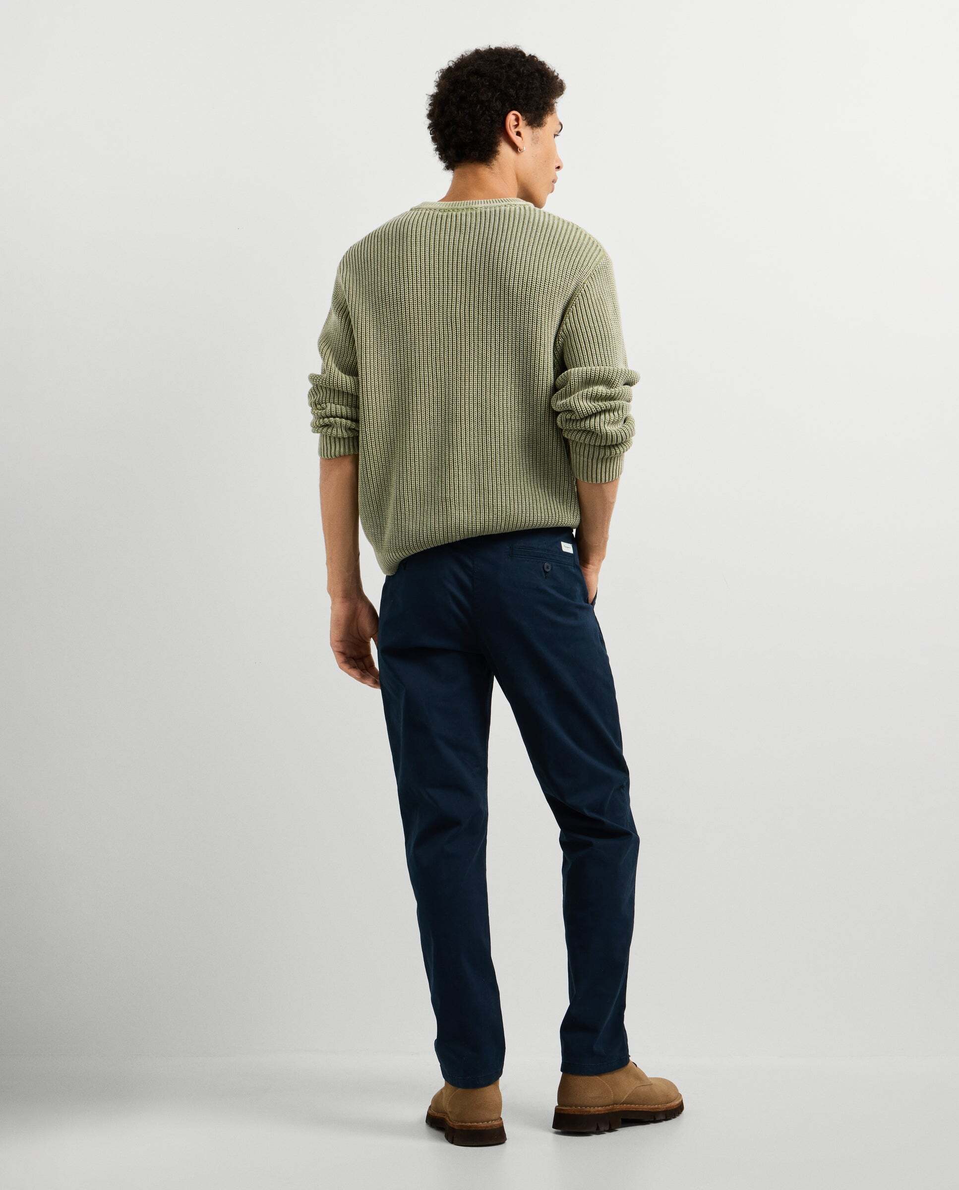Pantalón de hombre chino sarga fit slim - Pepe Jeans - Azul Azul-3