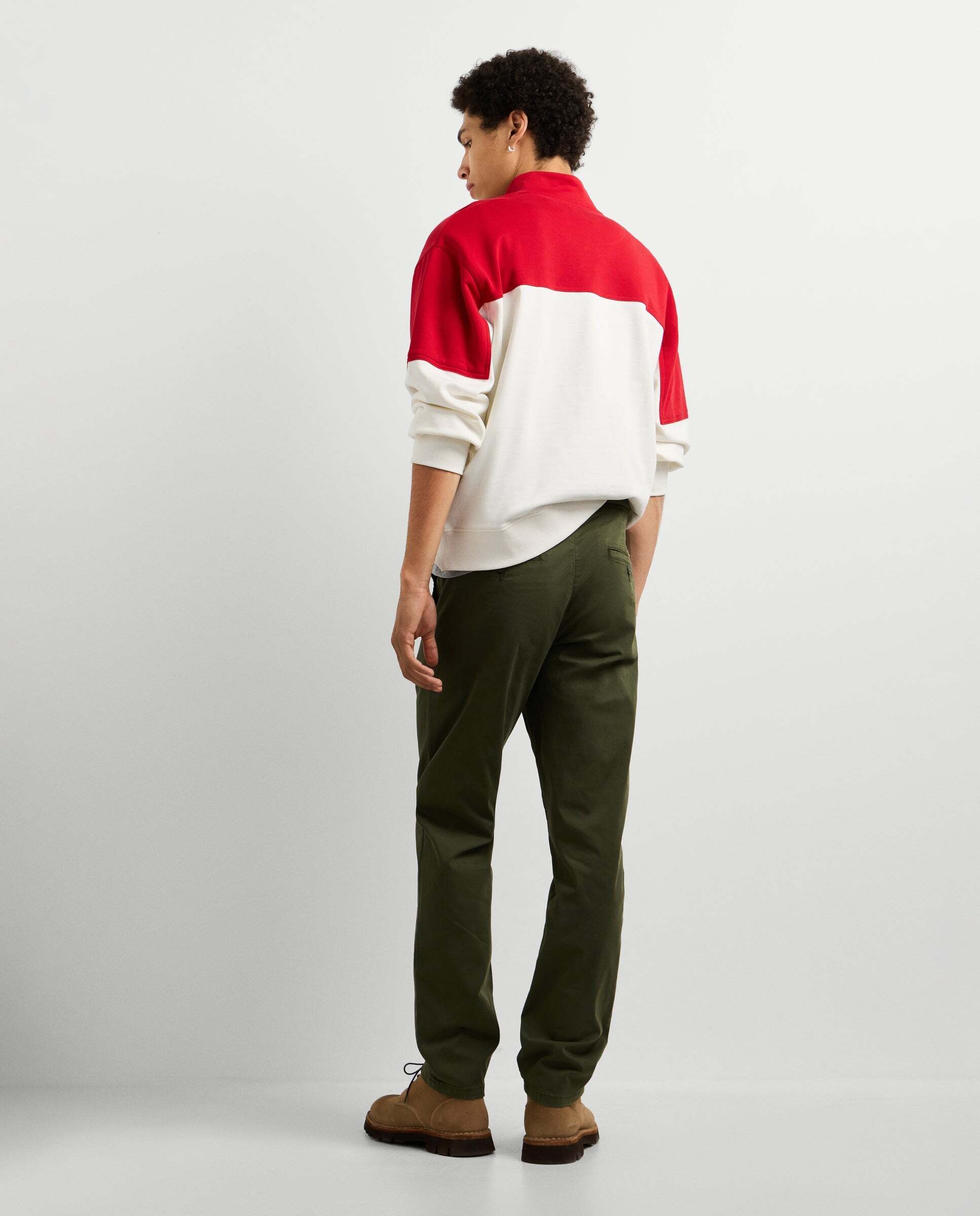Pantalón de hombre chino sarga fit slim - Pepe Jeans - Verde Oliva Verde Oliva-3