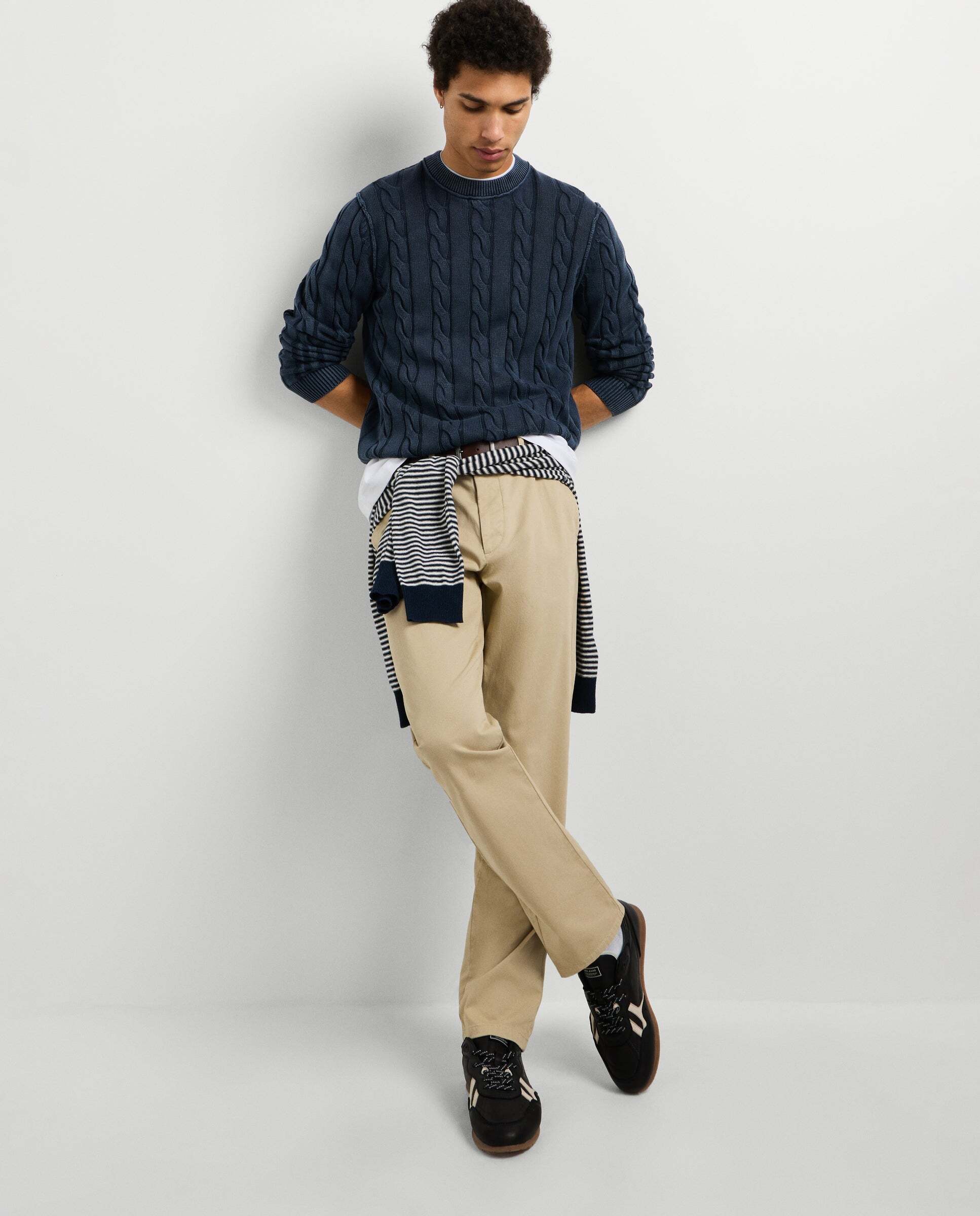 Pantalón de hombre chino sarga fit slim - Pepe Jeans - Natural Natural-2