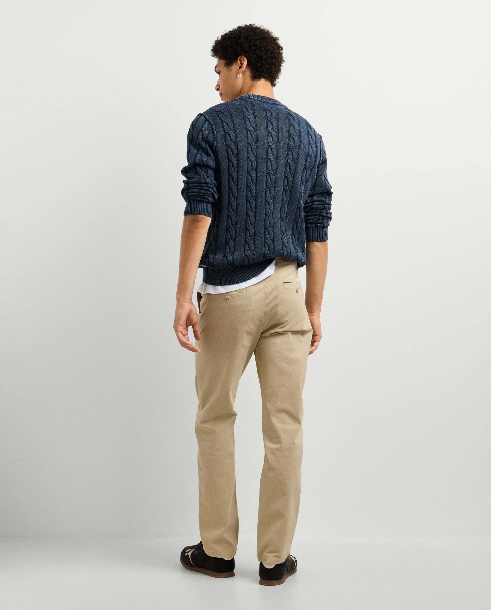 Pantalón de hombre chino sarga fit slim - Pepe Jeans - Natural Natural-3