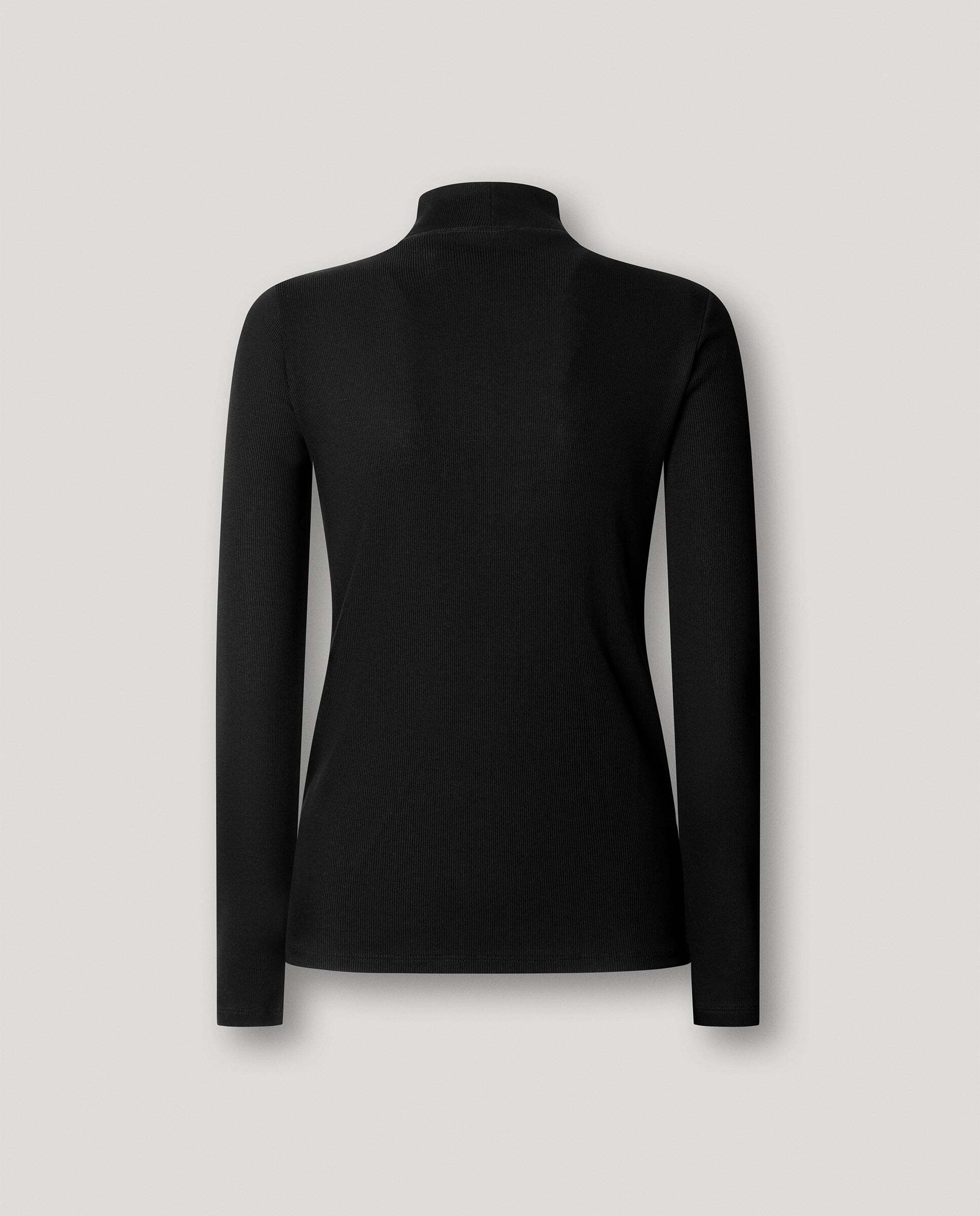 Camiseta de mujer canalé manga larga - Pepe Jeans - Negro Negro-5