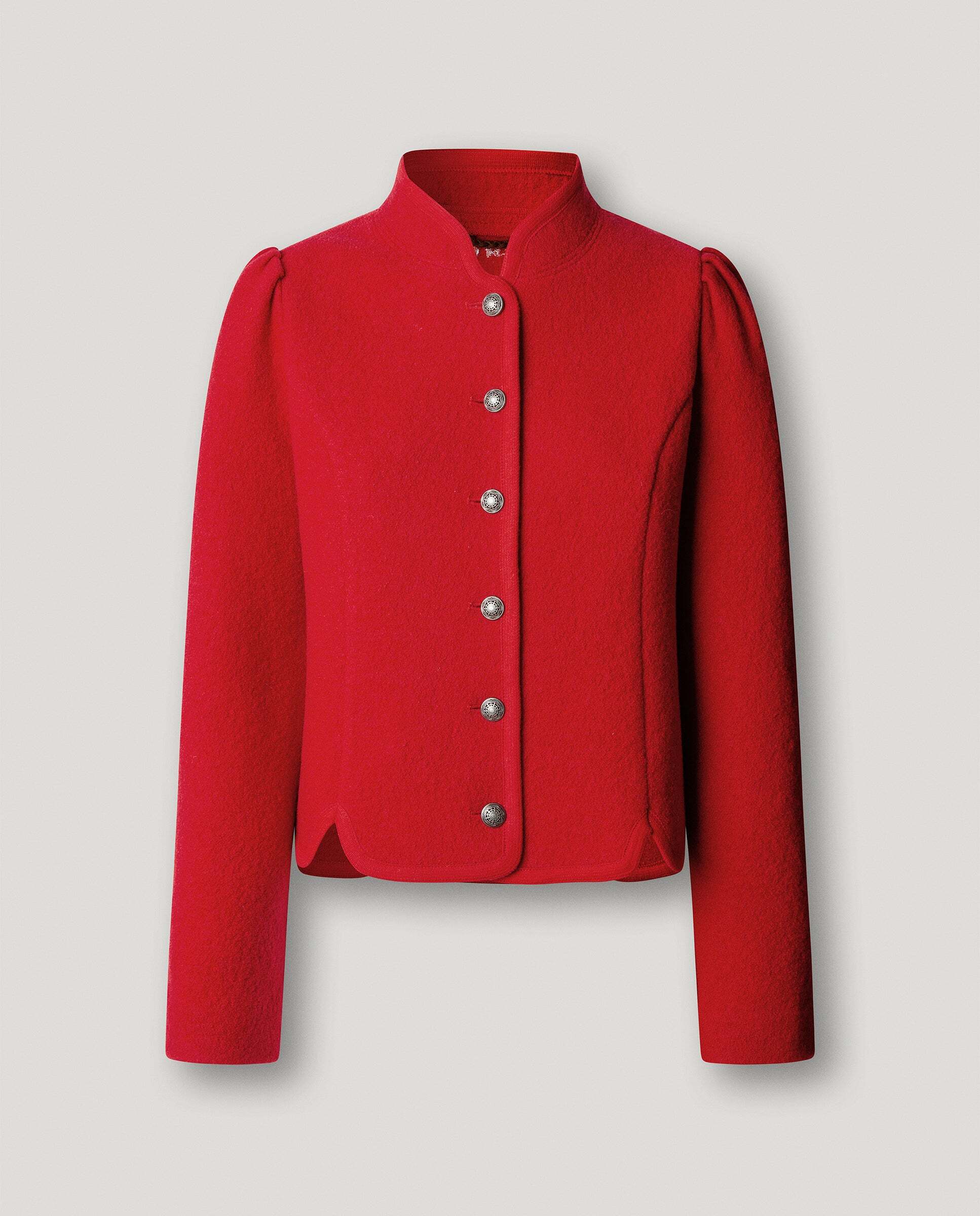 Chaqueta de mujer corta de lana - Pepe Jeans - Rojo Rojo-6