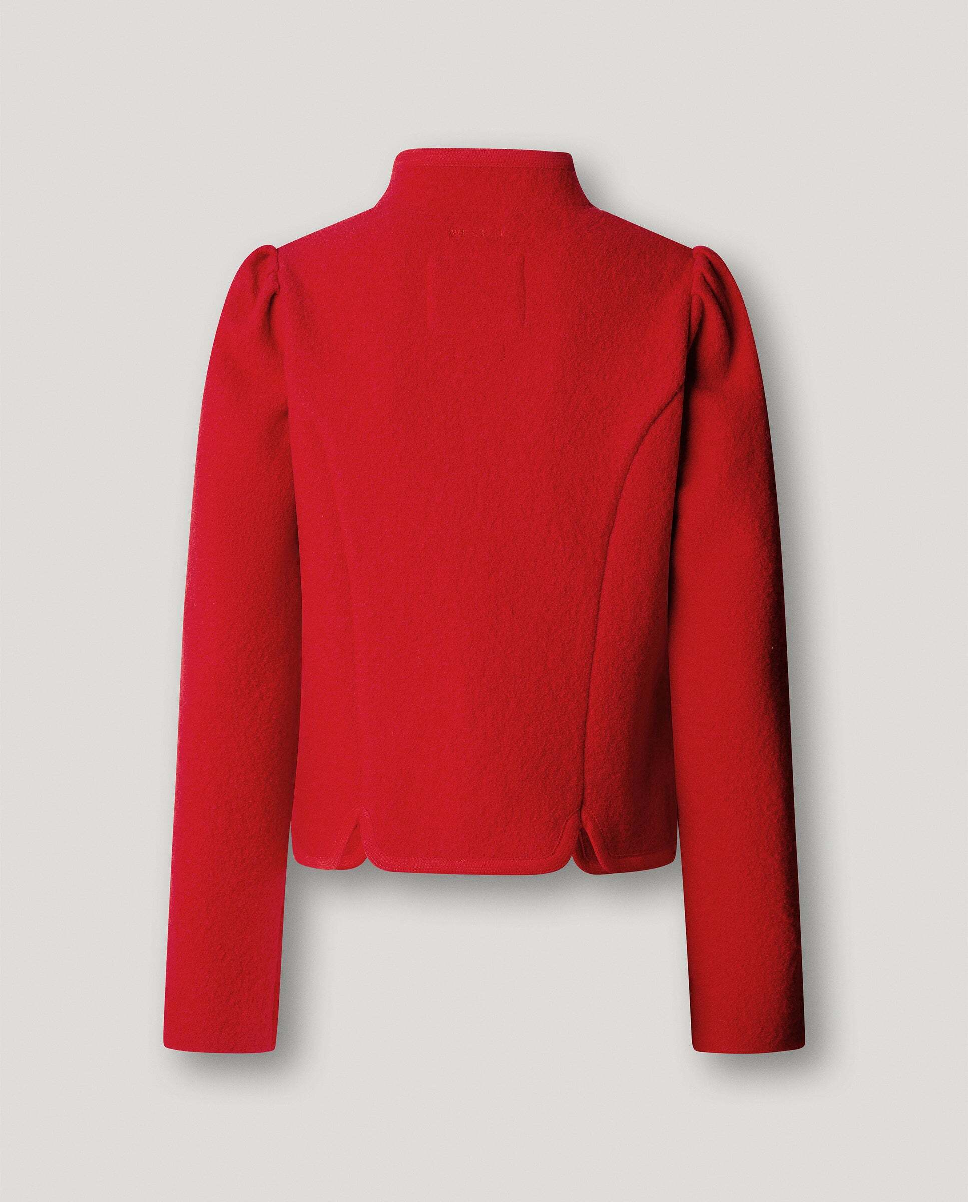 Chaqueta de mujer corta de lana - Pepe Jeans - Rojo Rojo-5