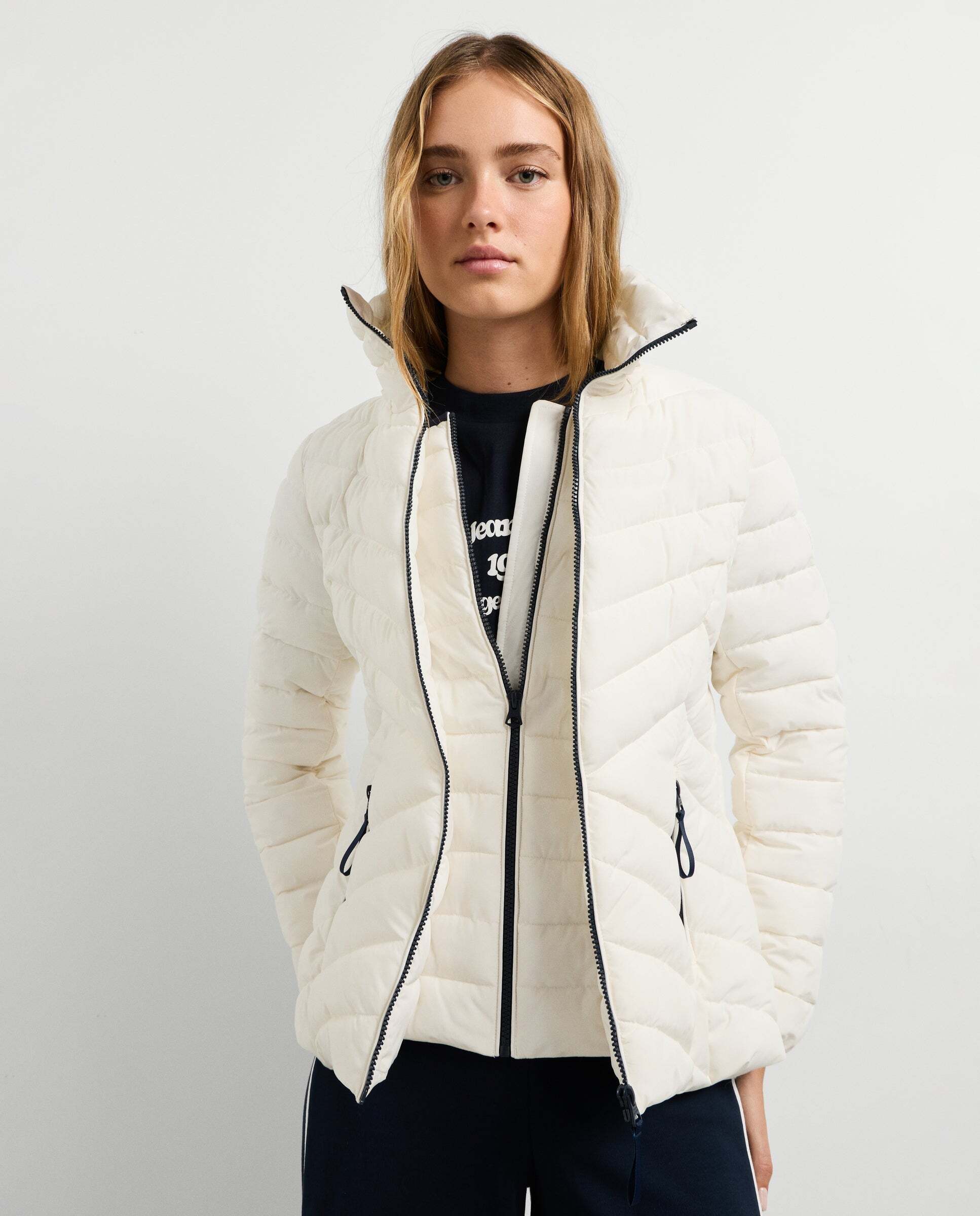 Plumífero de mujer acolchado impermeable - Pepe Jeans - Blanco Blanco-1