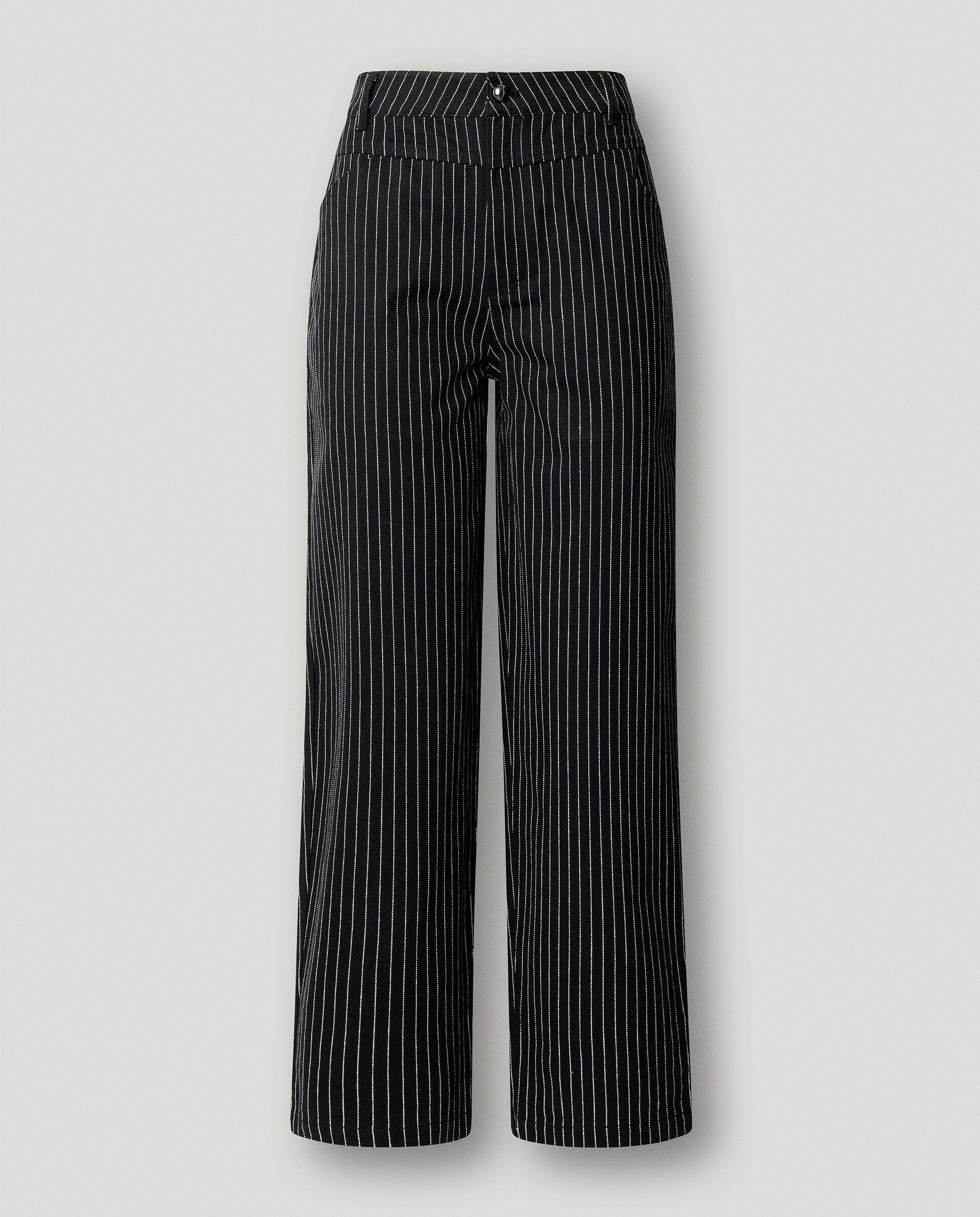 Pantalon de mujer recto raya diplomática - Pepe Jeans - Negro Negro-6
