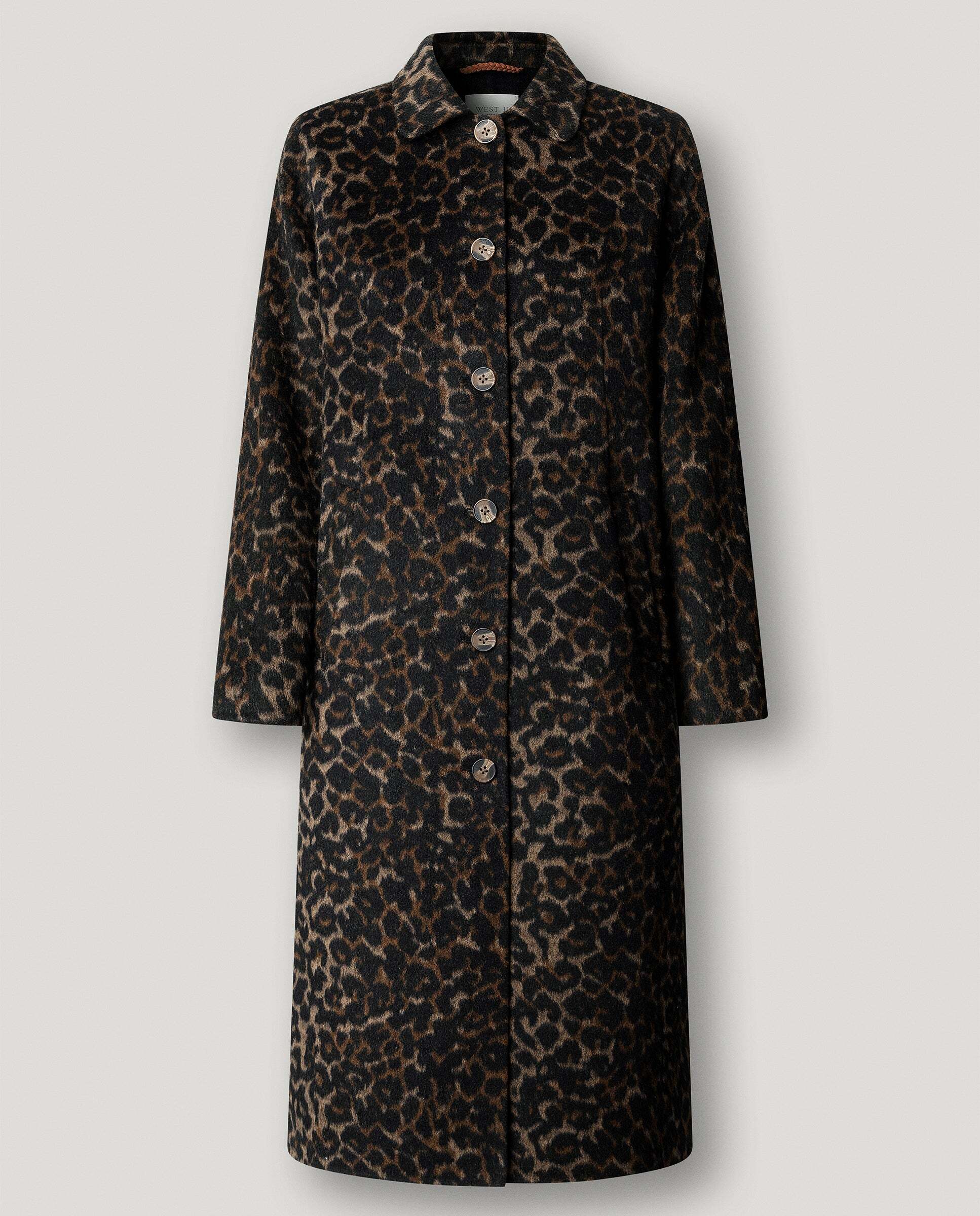 W11 marla - Pepe Jeans - abrigo de mujer largo animal print - Marrón Marrón-6