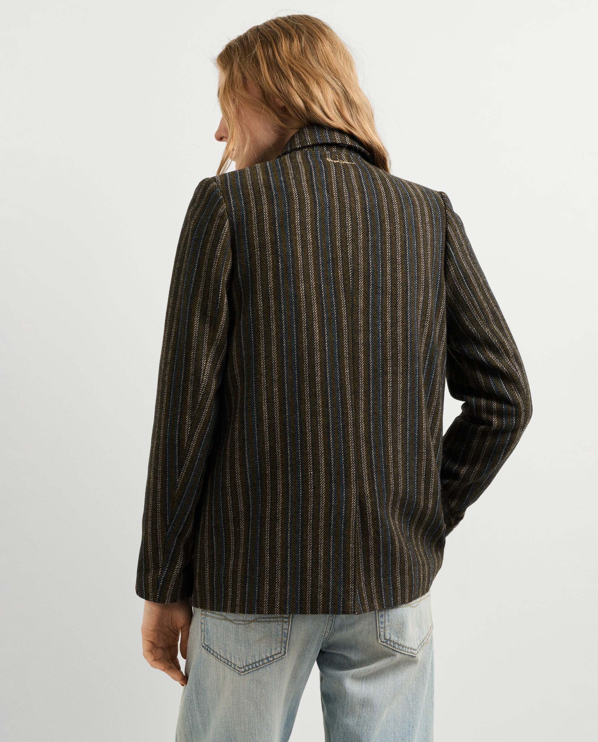 Chaqueta de mujer tipo americana con lana - Pepe Jeans - Verde Verde-3