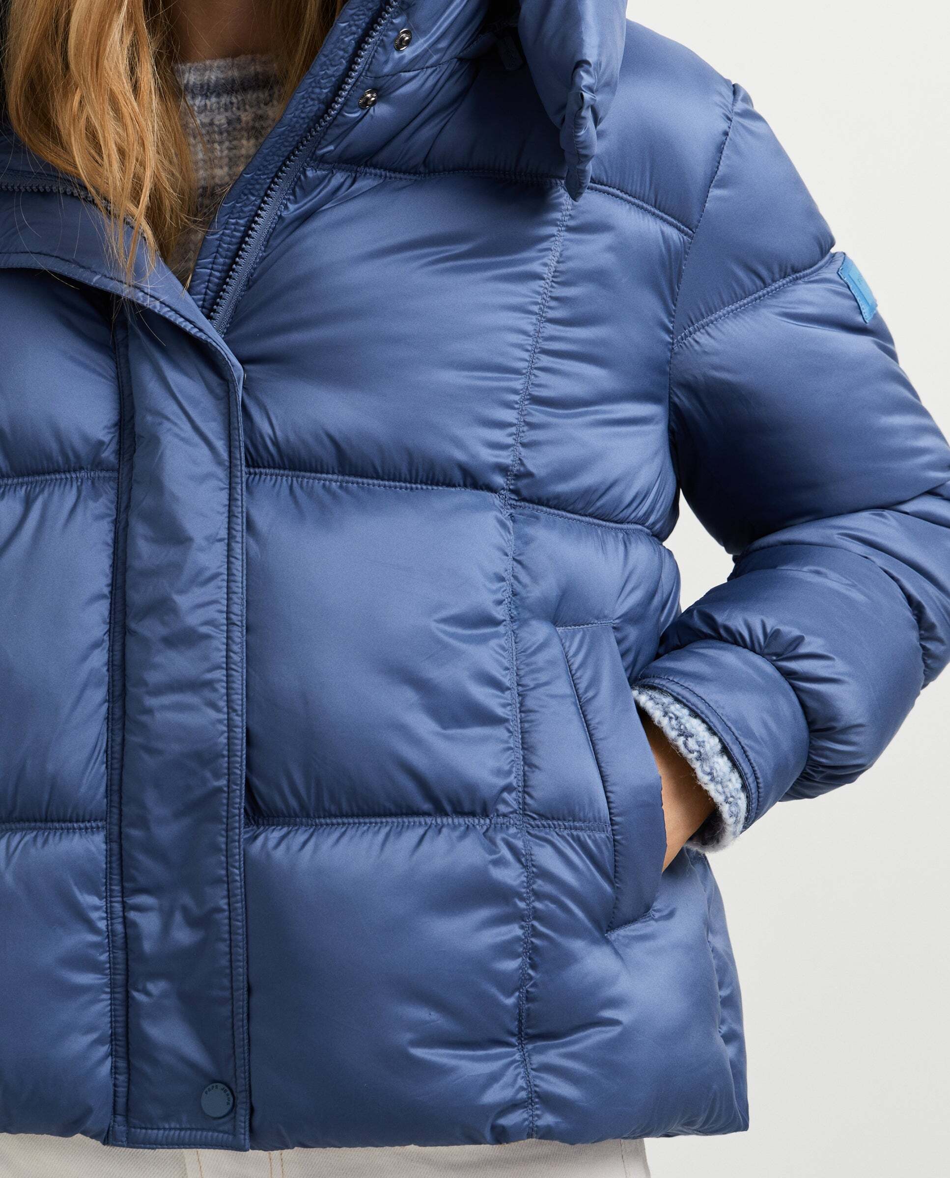 Plumífero de mujer acolchado impermeable - Pepe Jeans - Azul oscuro Azul oscuro-4