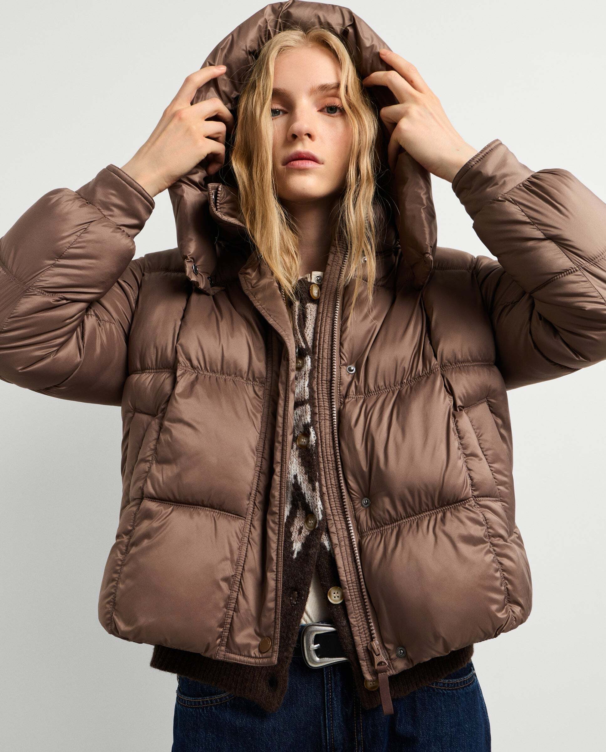 Plumífero de mujer acolchado impermeable - Pepe Jeans - Marrón Marrón-1