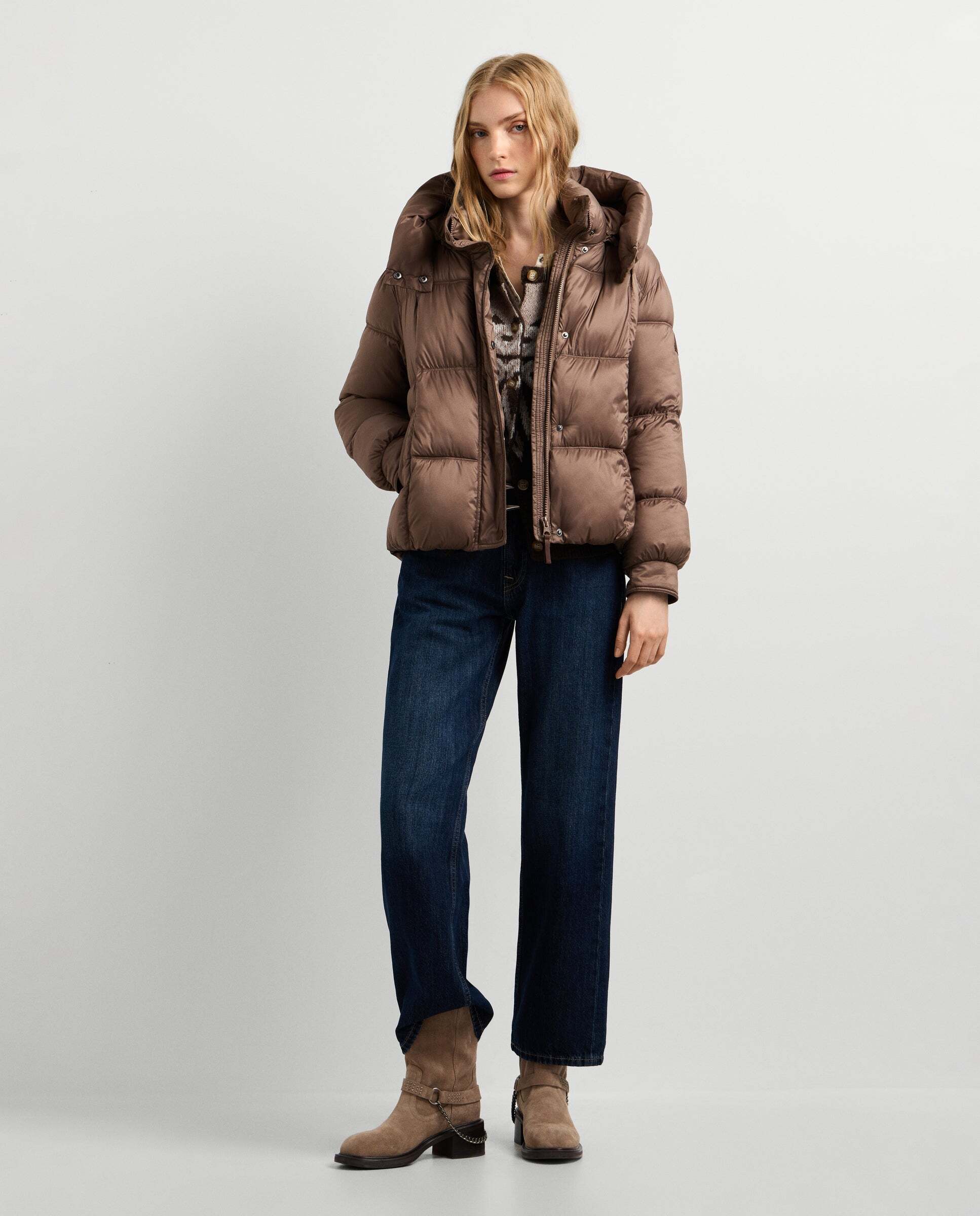 Plumífero de mujer acolchado impermeable - Pepe Jeans - Marrón Marrón-2