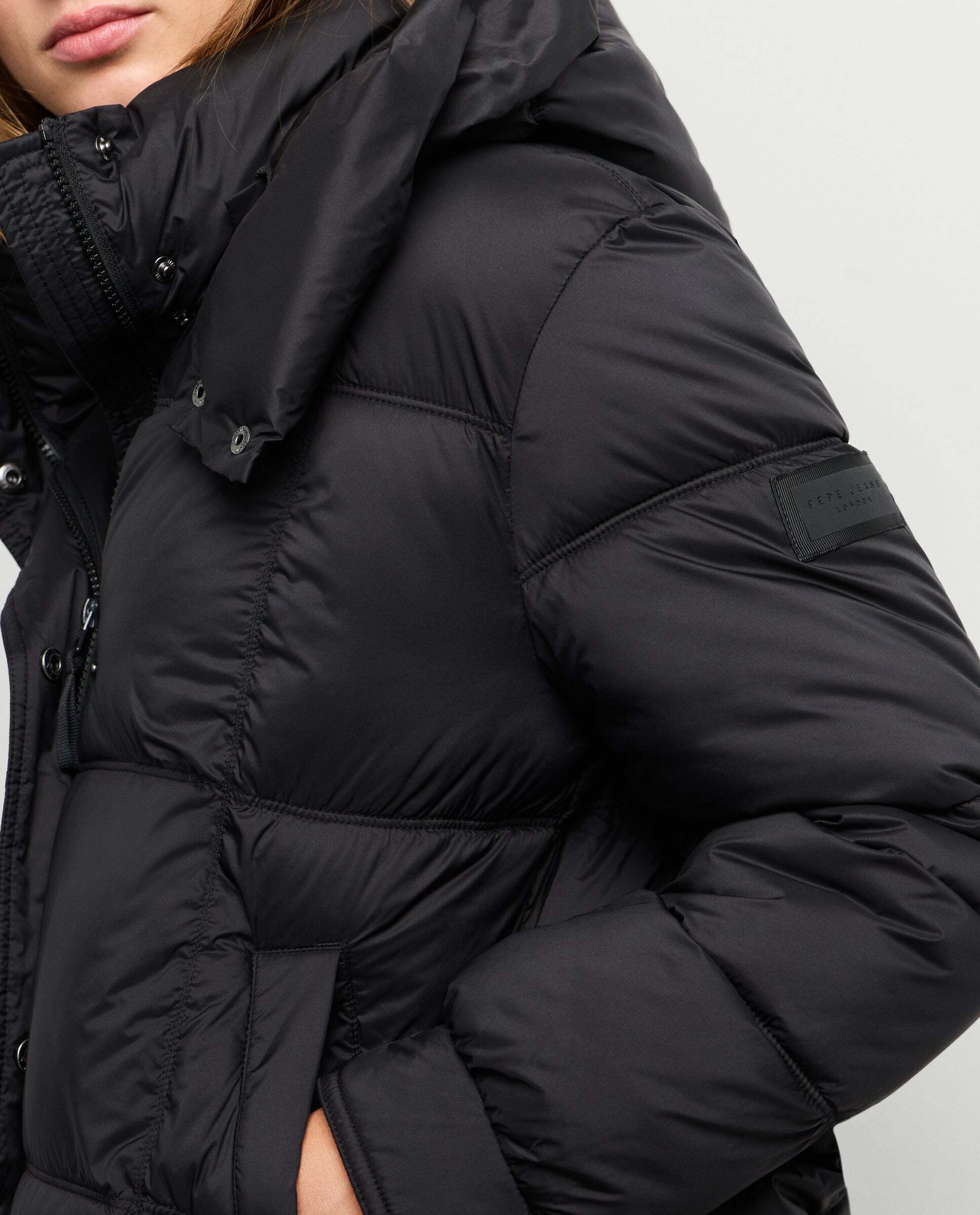 Plumífero de mujer acolchado impermeable - Pepe Jeans - Negro Negro-4