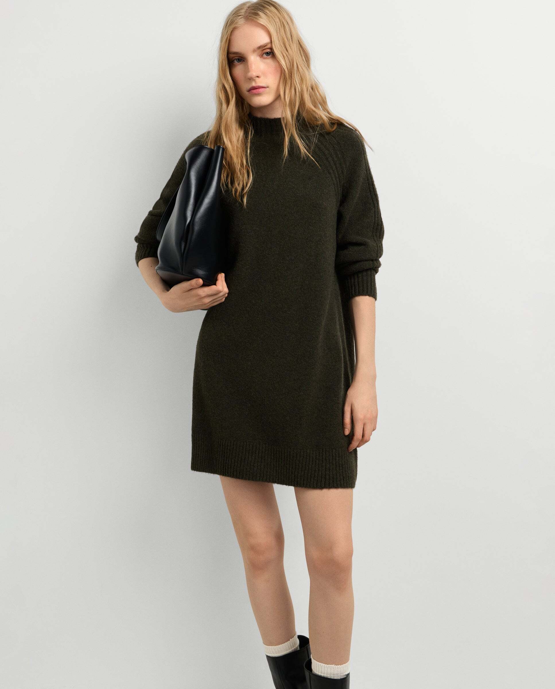 Vestido de mujer corto de punto - Pepe Jeans - Verde Verde-1