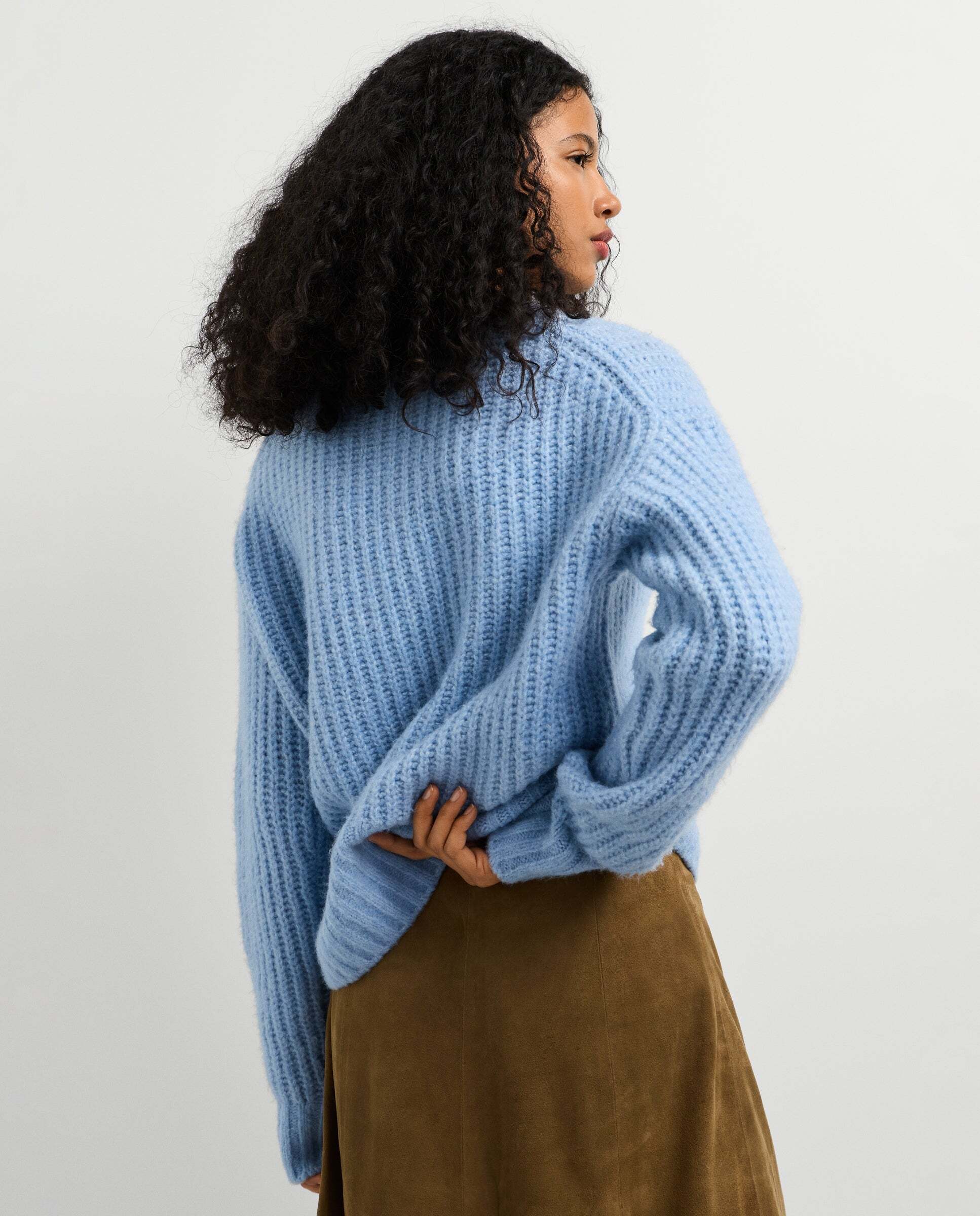 Jersey de mujer punto cuello redondo - Pepe Jeans - Azul Azul-3