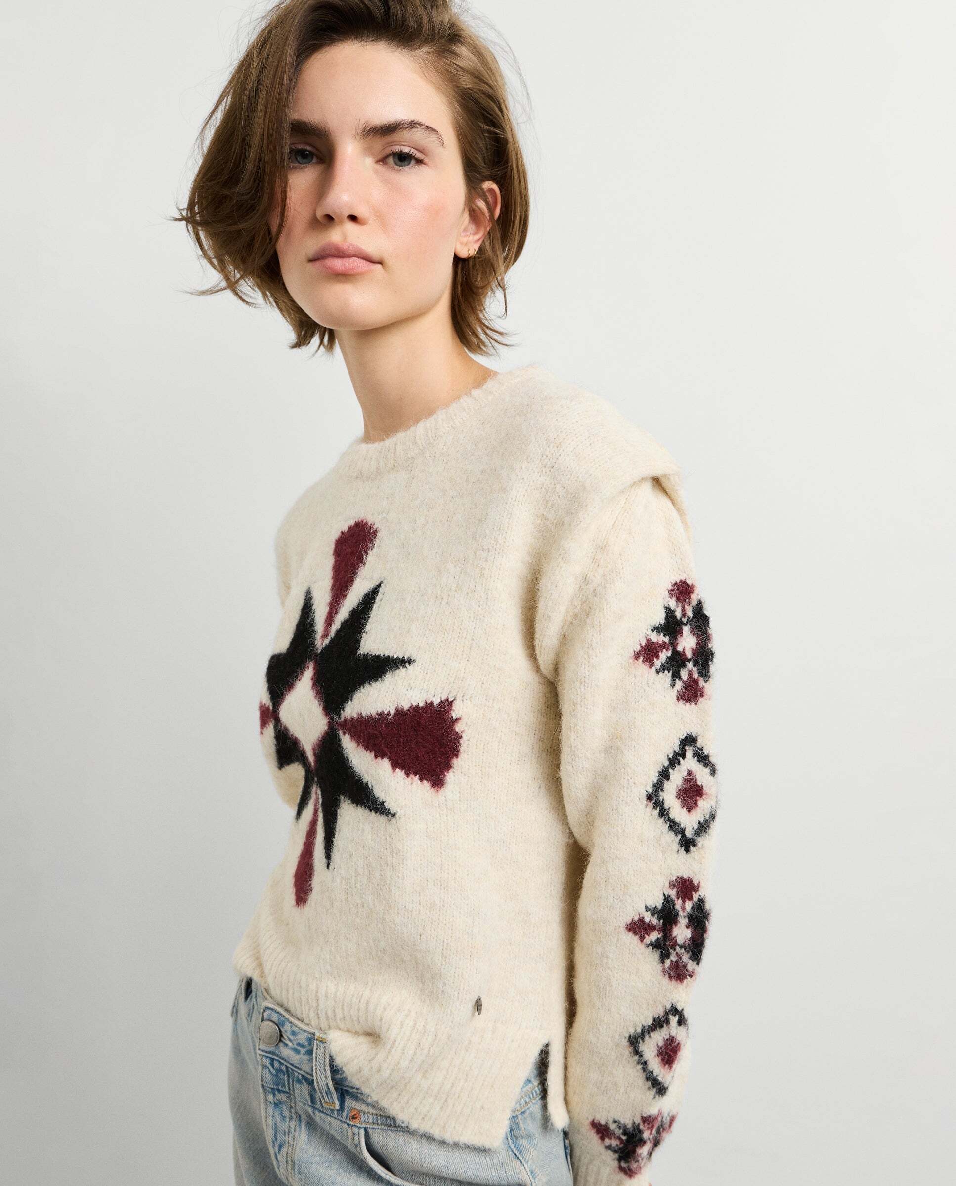 Jersey de mujer punto cuello redondo - Pepe Jeans - Blanco Blanco-1