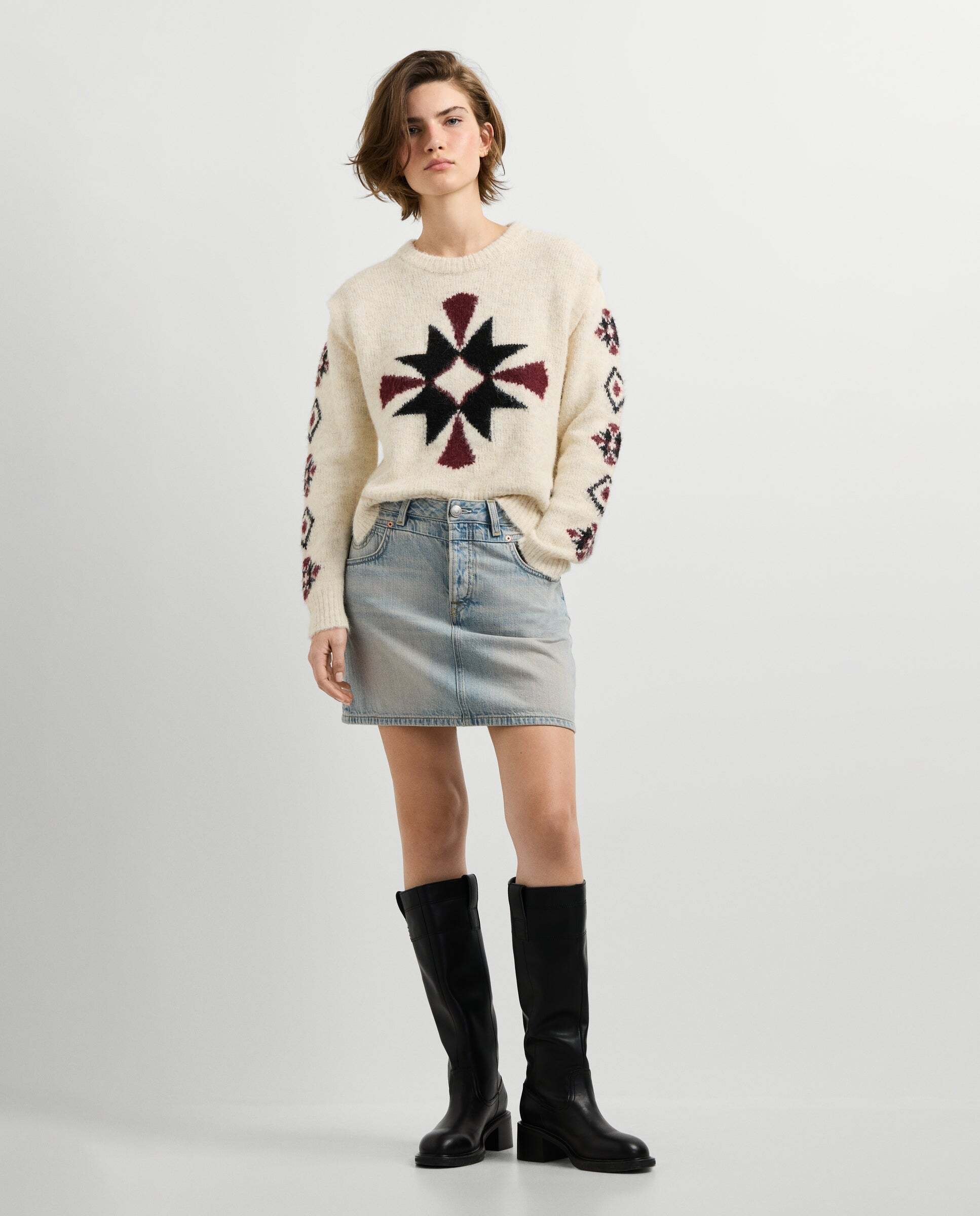 Jersey de mujer punto cuello redondo - Pepe Jeans - Blanco Blanco-2
