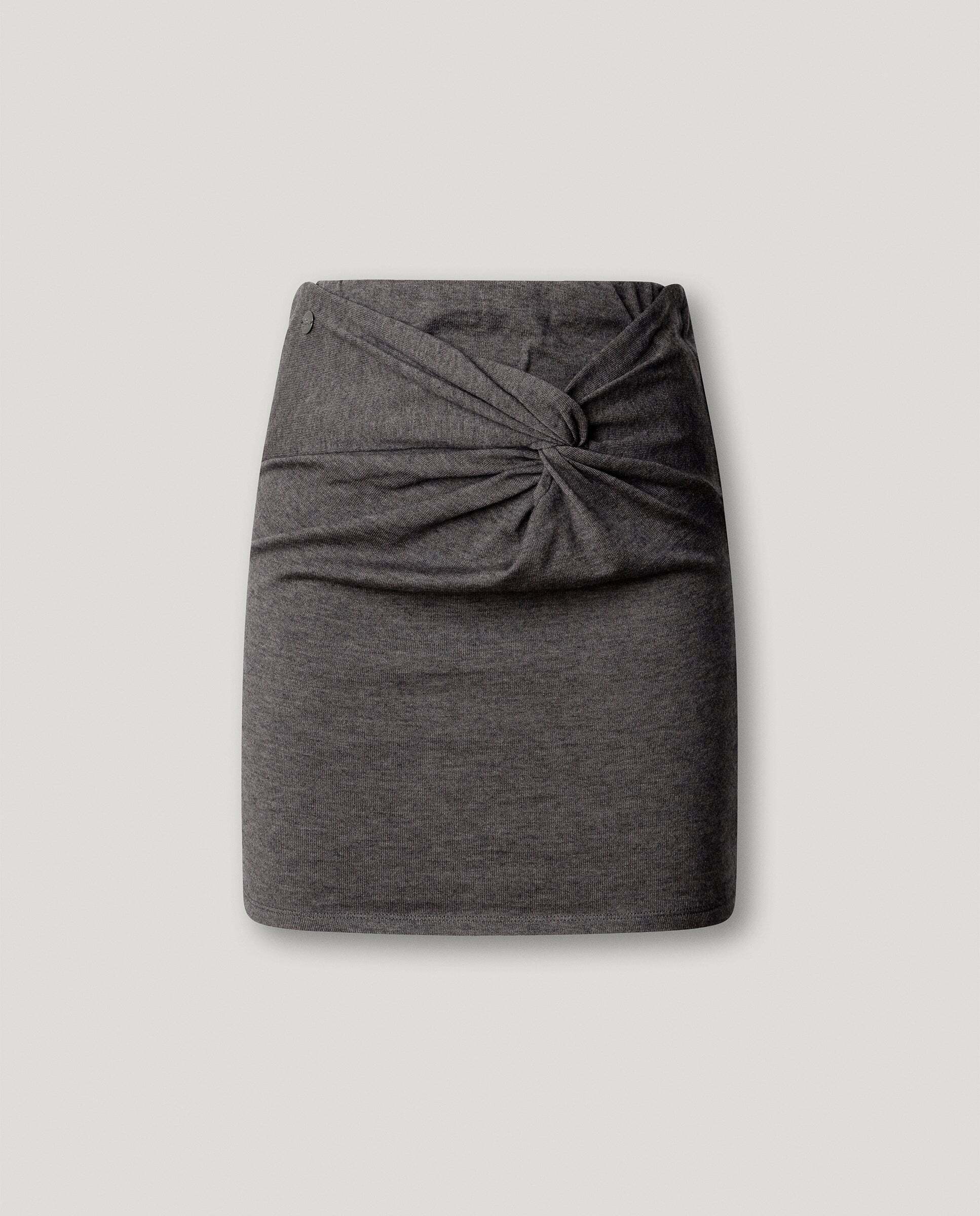 Falda de mujer corta drapeada - Pepe Jeans - Gris Piedra Gris Piedra-6
