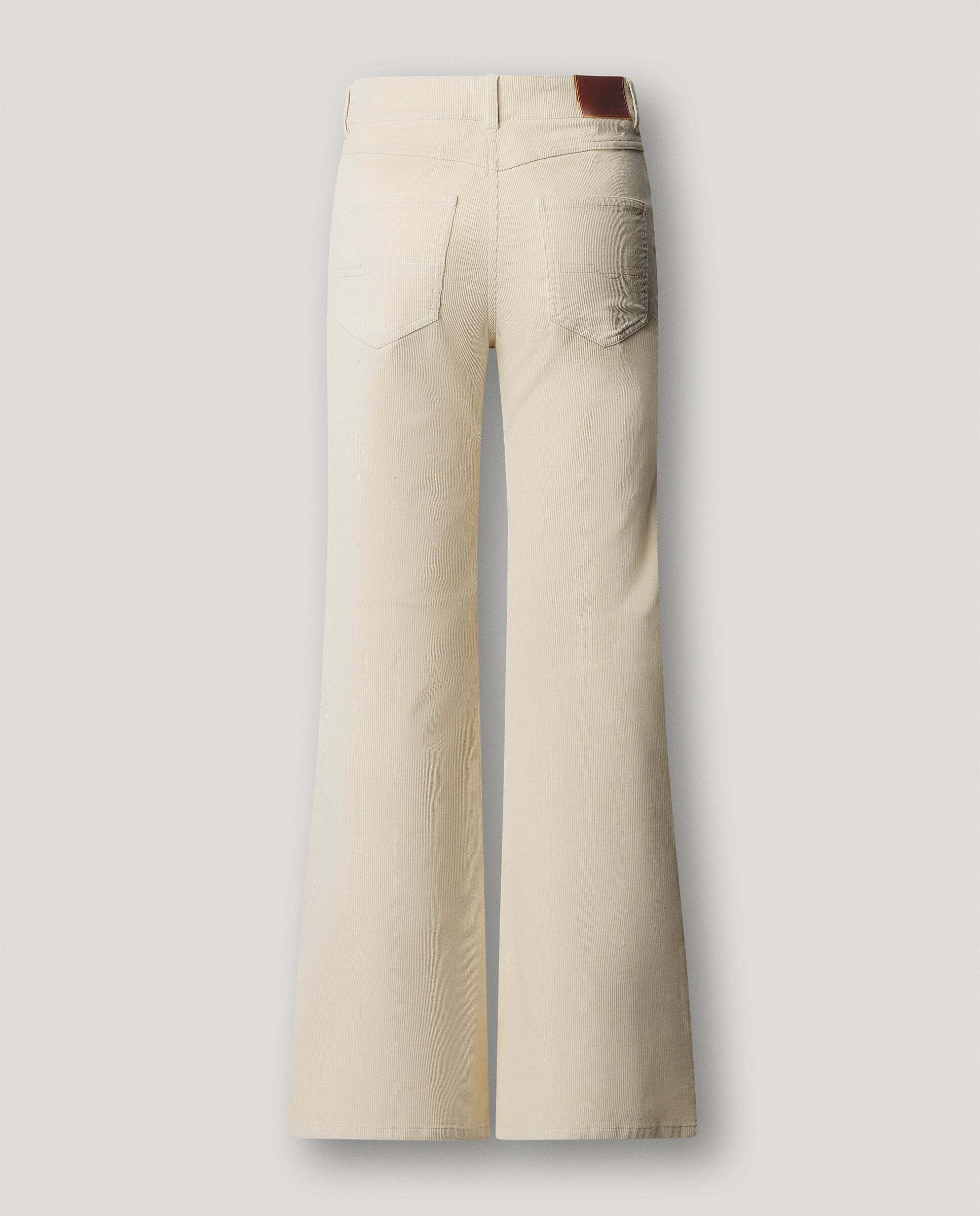 Willa - Pepe Jeans - pantalon cinco bolsillos pana fit flare - Blanco Blanco-5