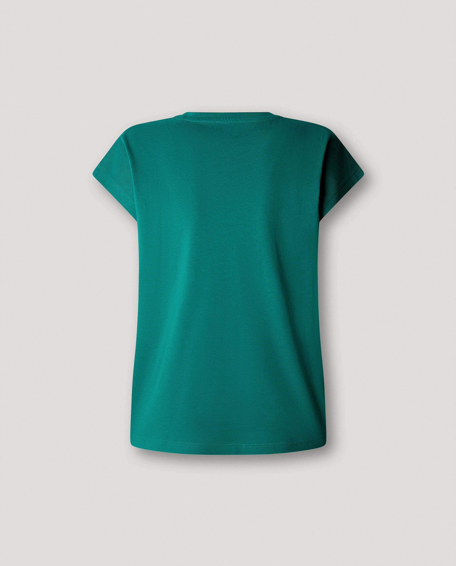 Camiseta de mujer fit slim con logo estampado - Pepe Jeans - Verde azulado Verde azulado-5