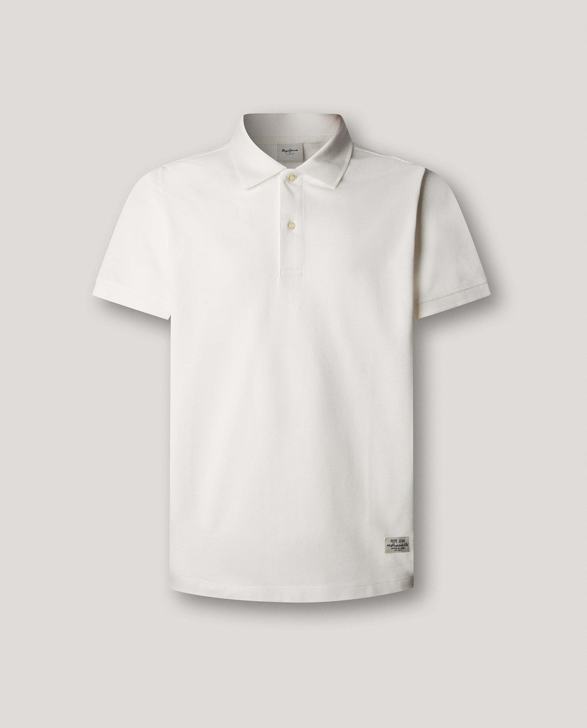 Polo de hombre piqué fit regular - Pepe Jeans - Blanco roto Blanco roto-6