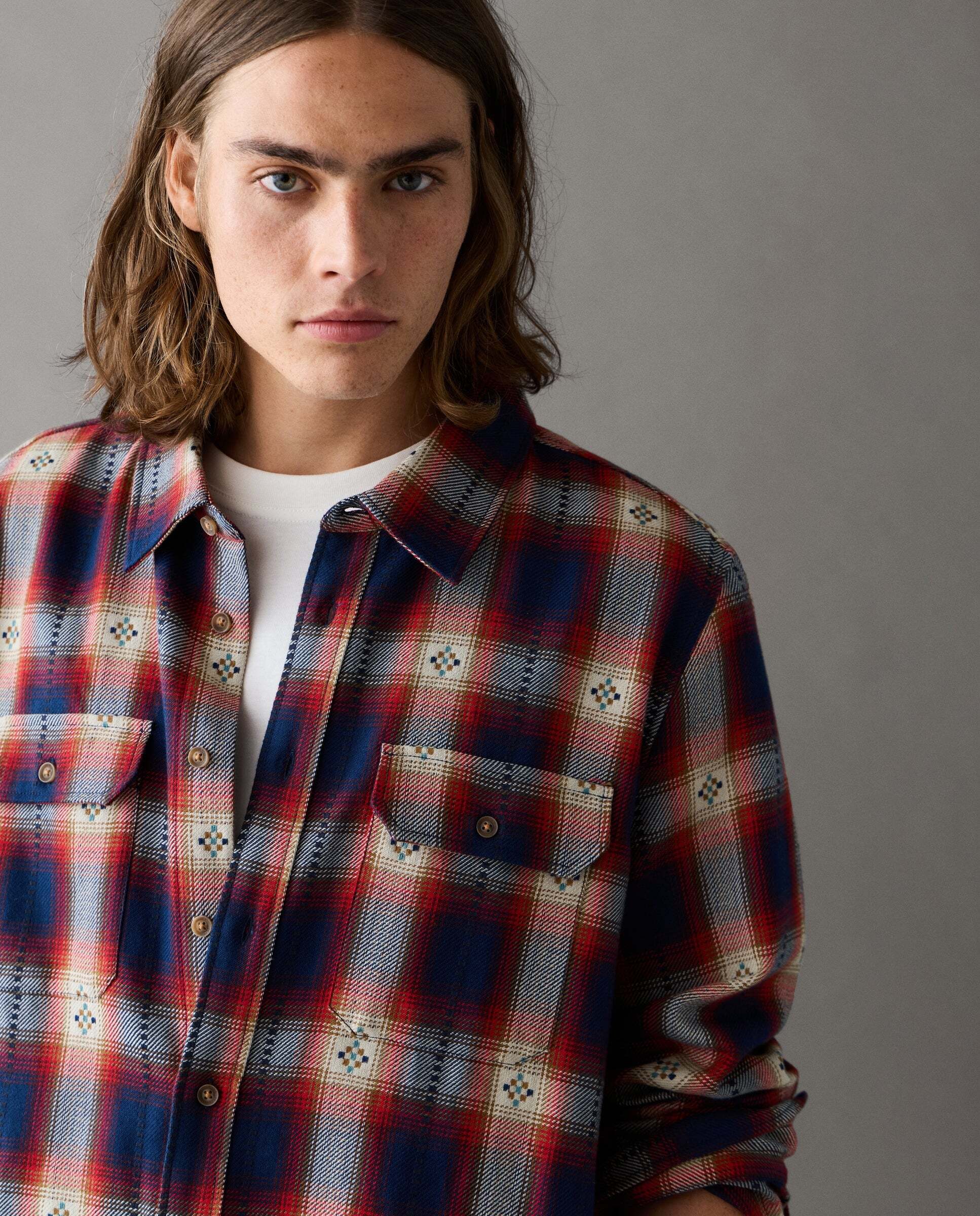 Sobrecamisa de hombre cuadros fit regular - Pepe Jeans - Rojo Rojo-1