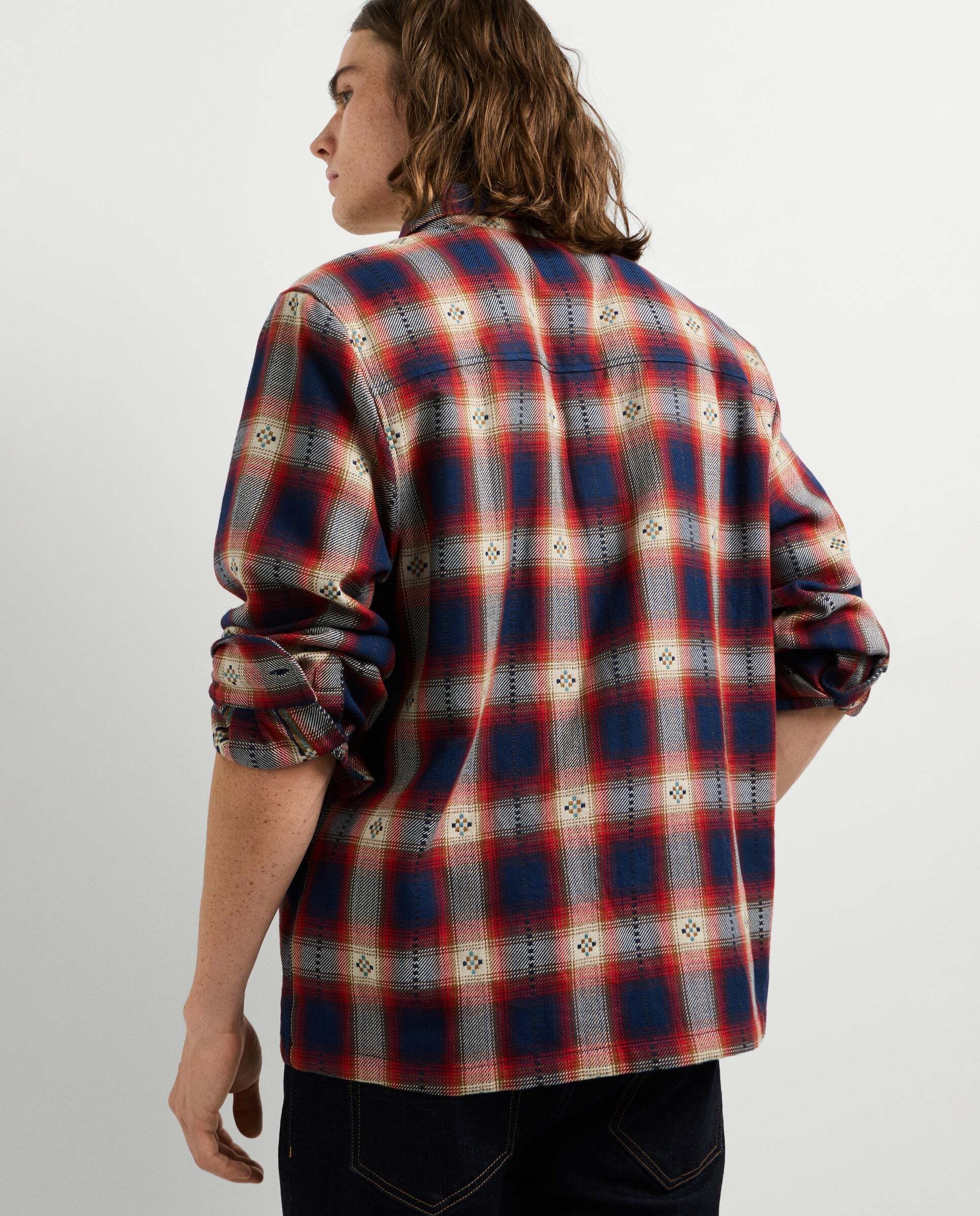 Sobrecamisa de hombre cuadros fit regular - Pepe Jeans - Rojo Rojo-3