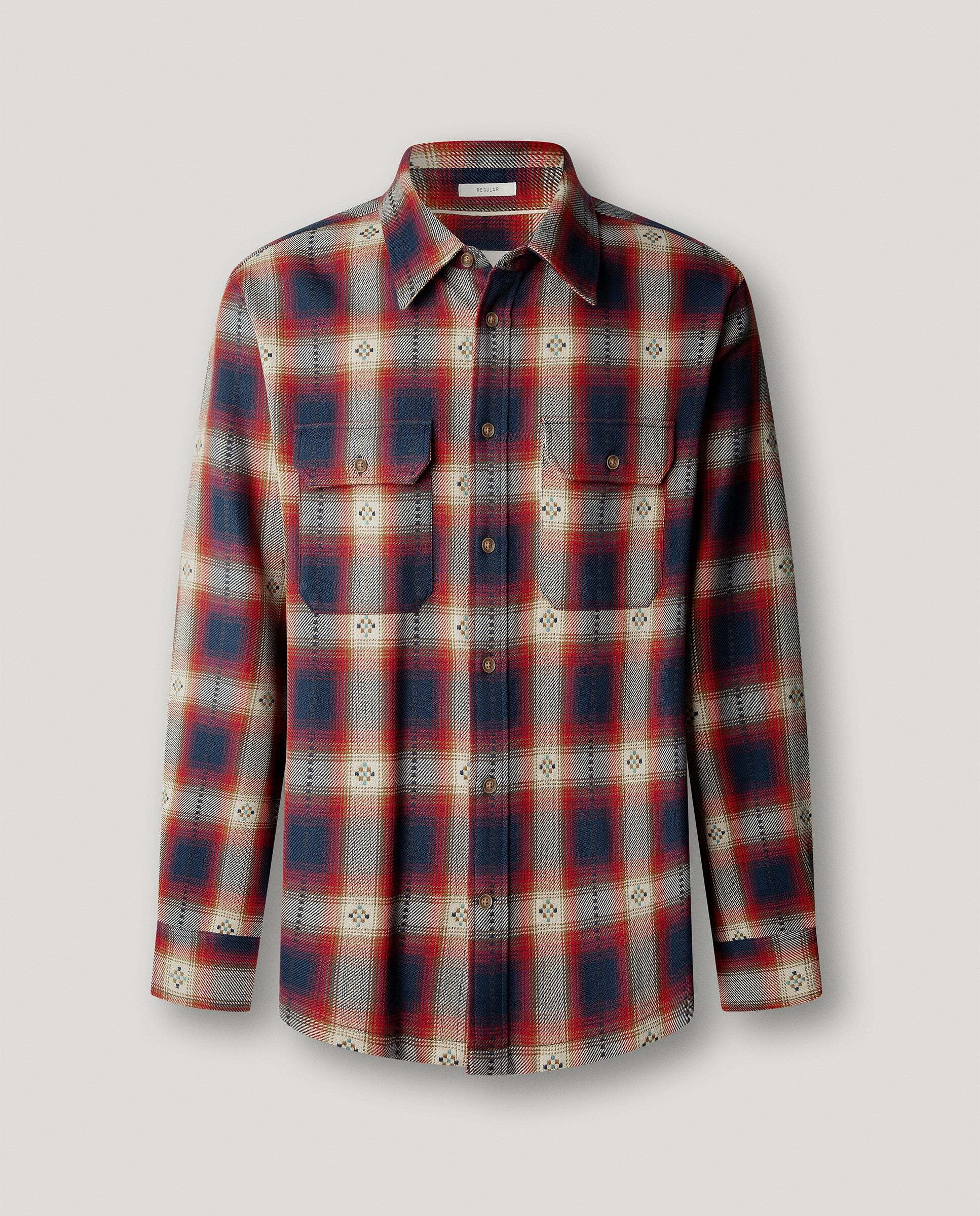Sobrecamisa de hombre cuadros fit regular - Pepe Jeans - Rojo Rojo-6