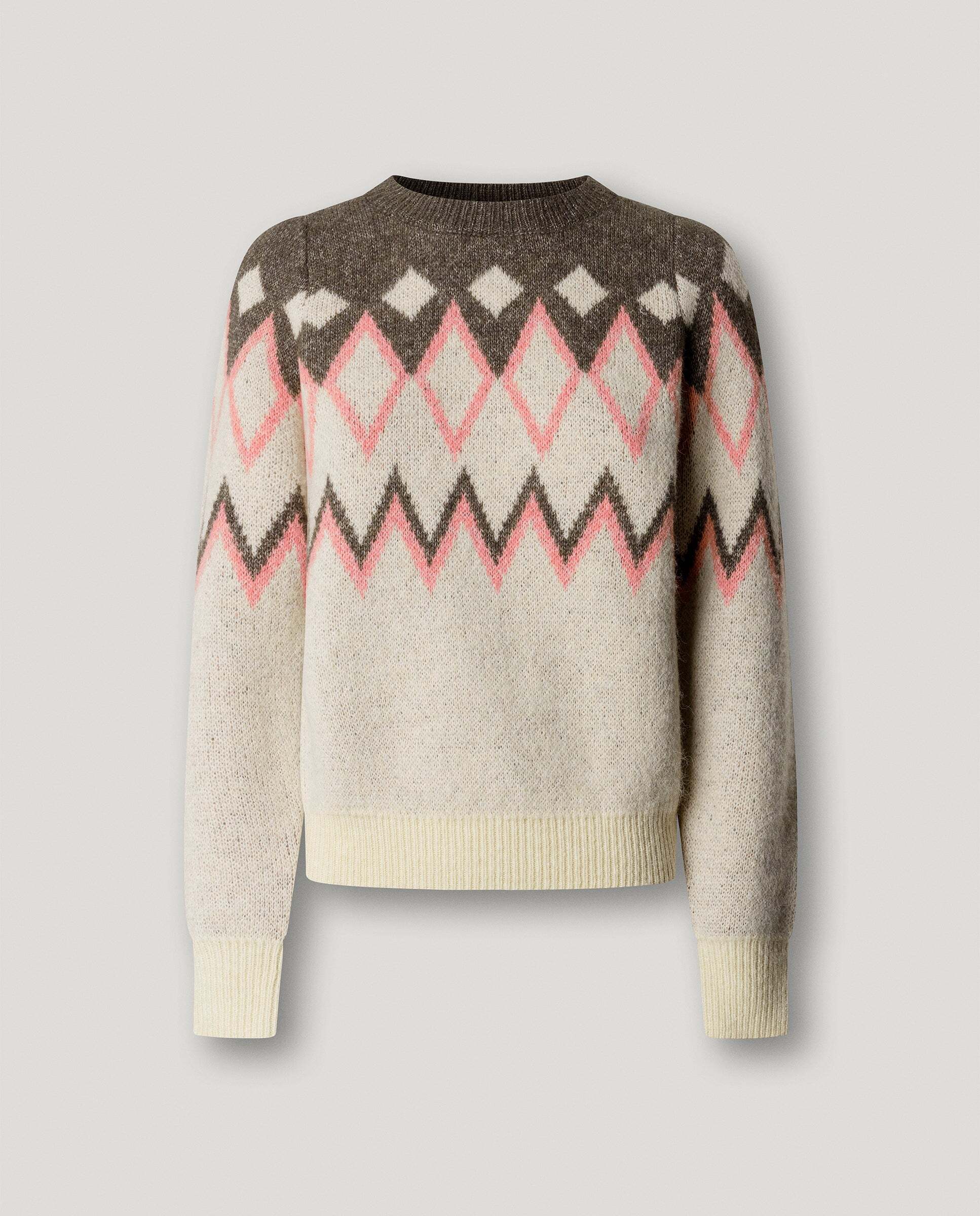 Jersey de mujer punto estampado geométrico - Pepe Jeans - Blanco Blanco-6