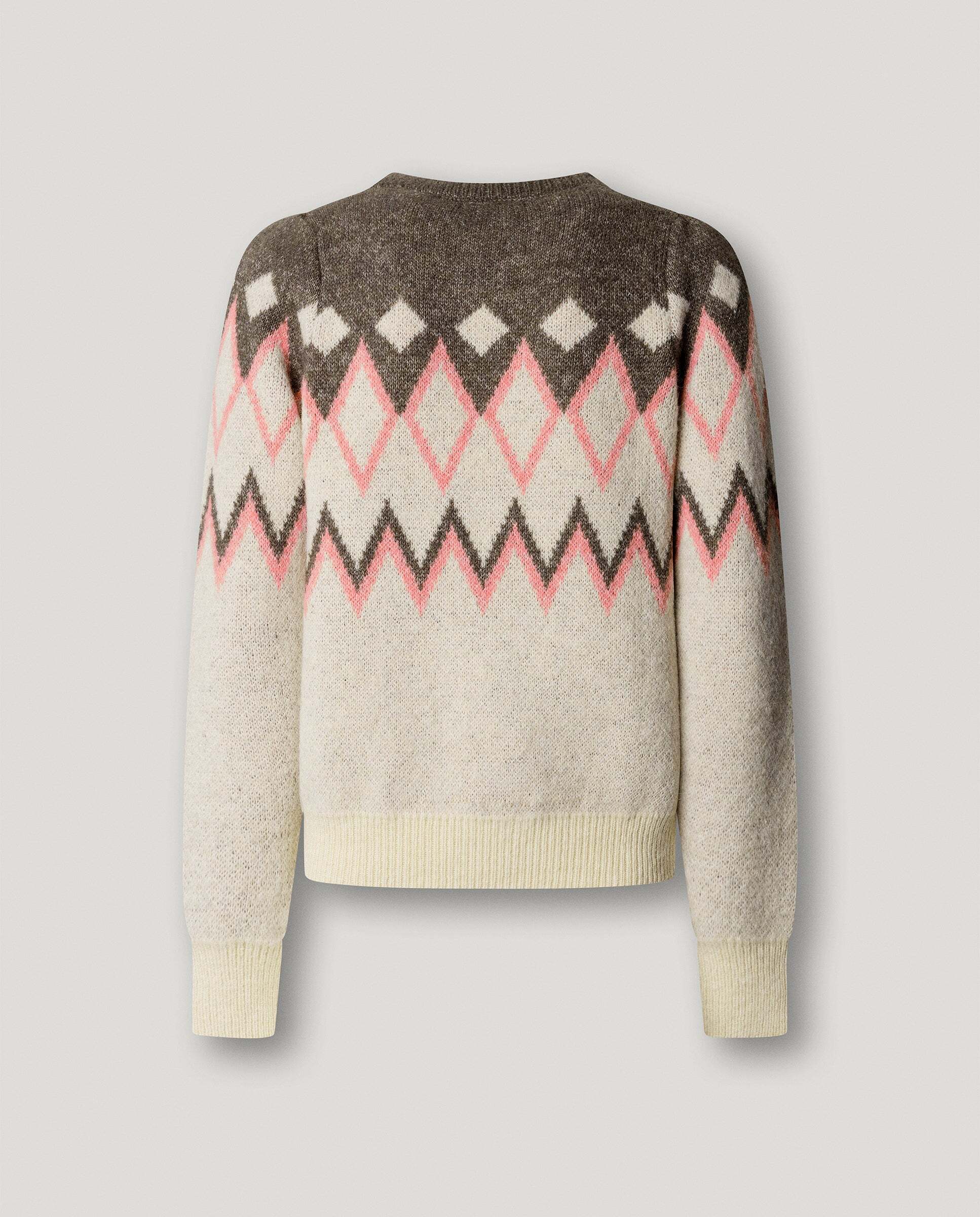 Jersey de mujer punto estampado geométrico - Pepe Jeans - Blanco Blanco-4