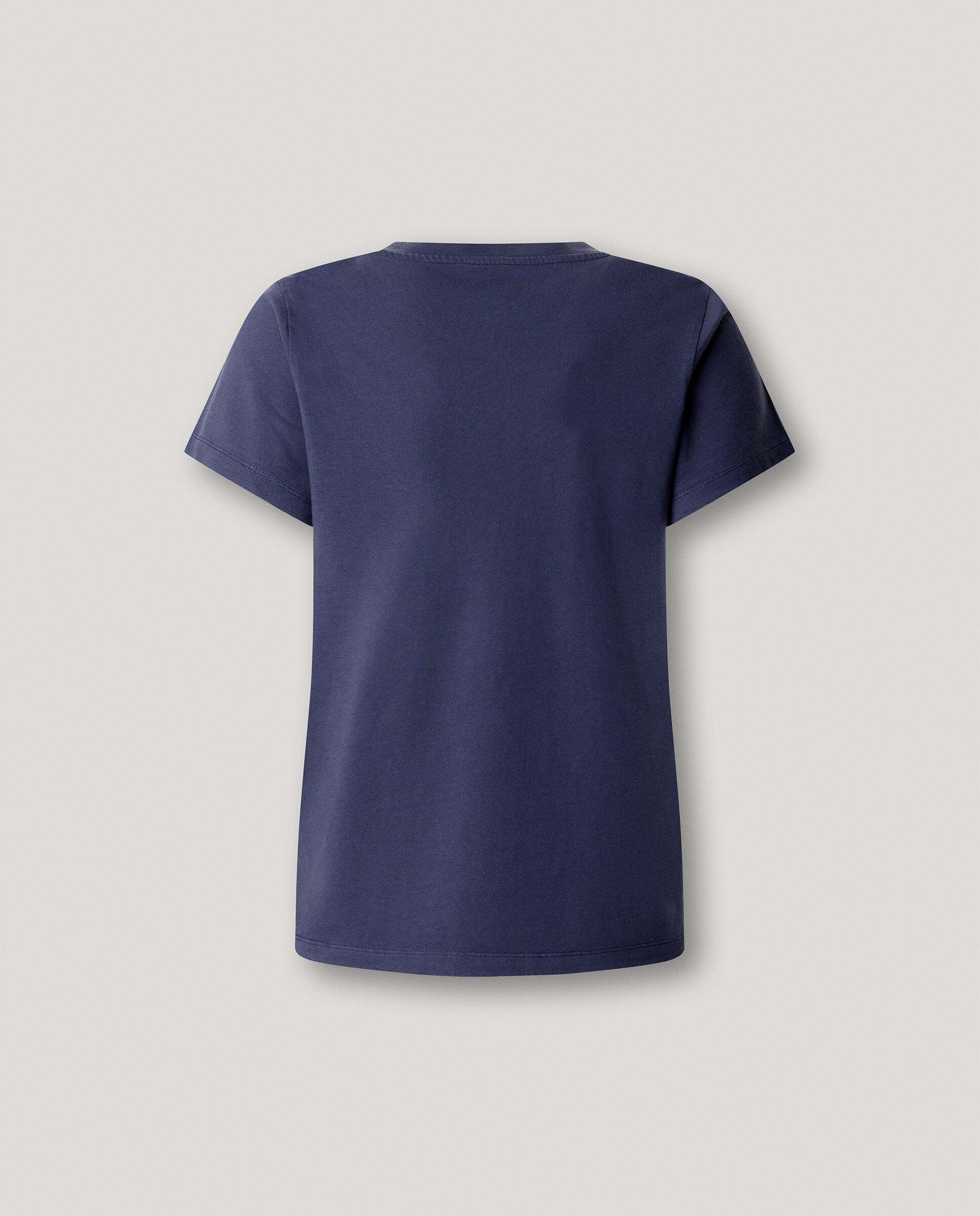 Camiseta de mujer logo retro estampado - Pepe Jeans - Azul oscuro Azul oscuro-5