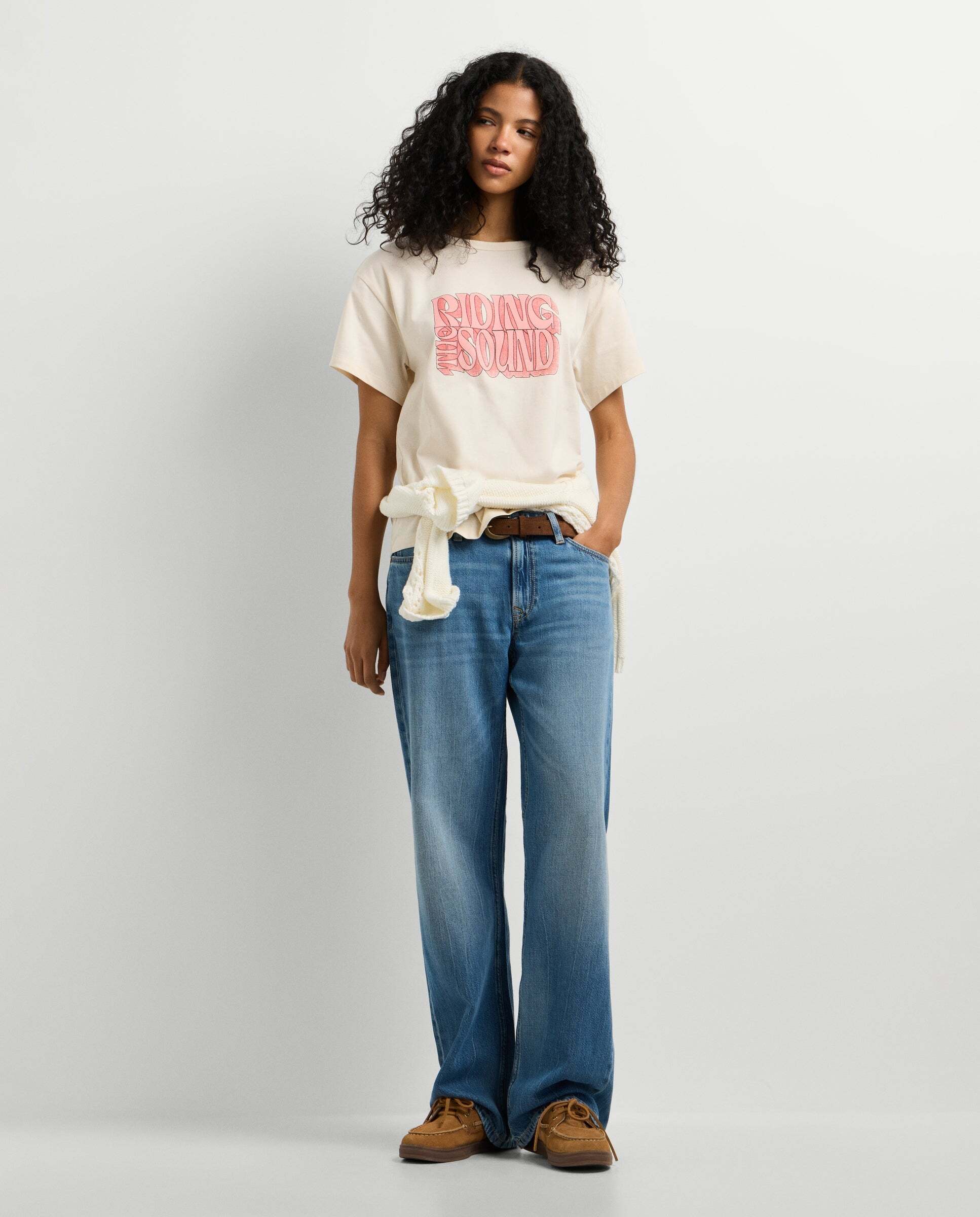 Camiseta de mujer gráfico estampado - Pepe Jeans - Blanco roto Blanco roto-2