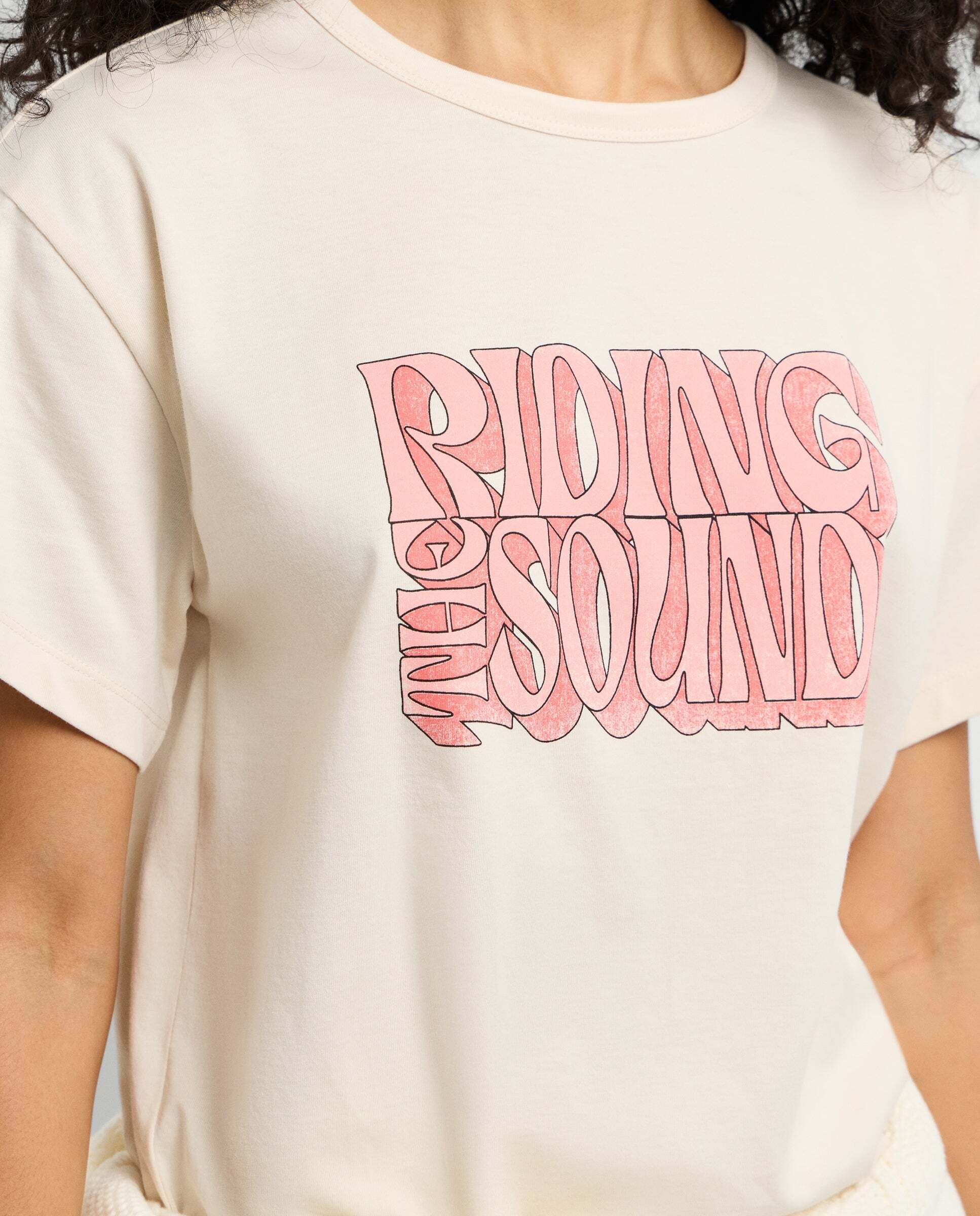 Camiseta de mujer gráfico estampado - Pepe Jeans - Blanco roto Blanco roto-4