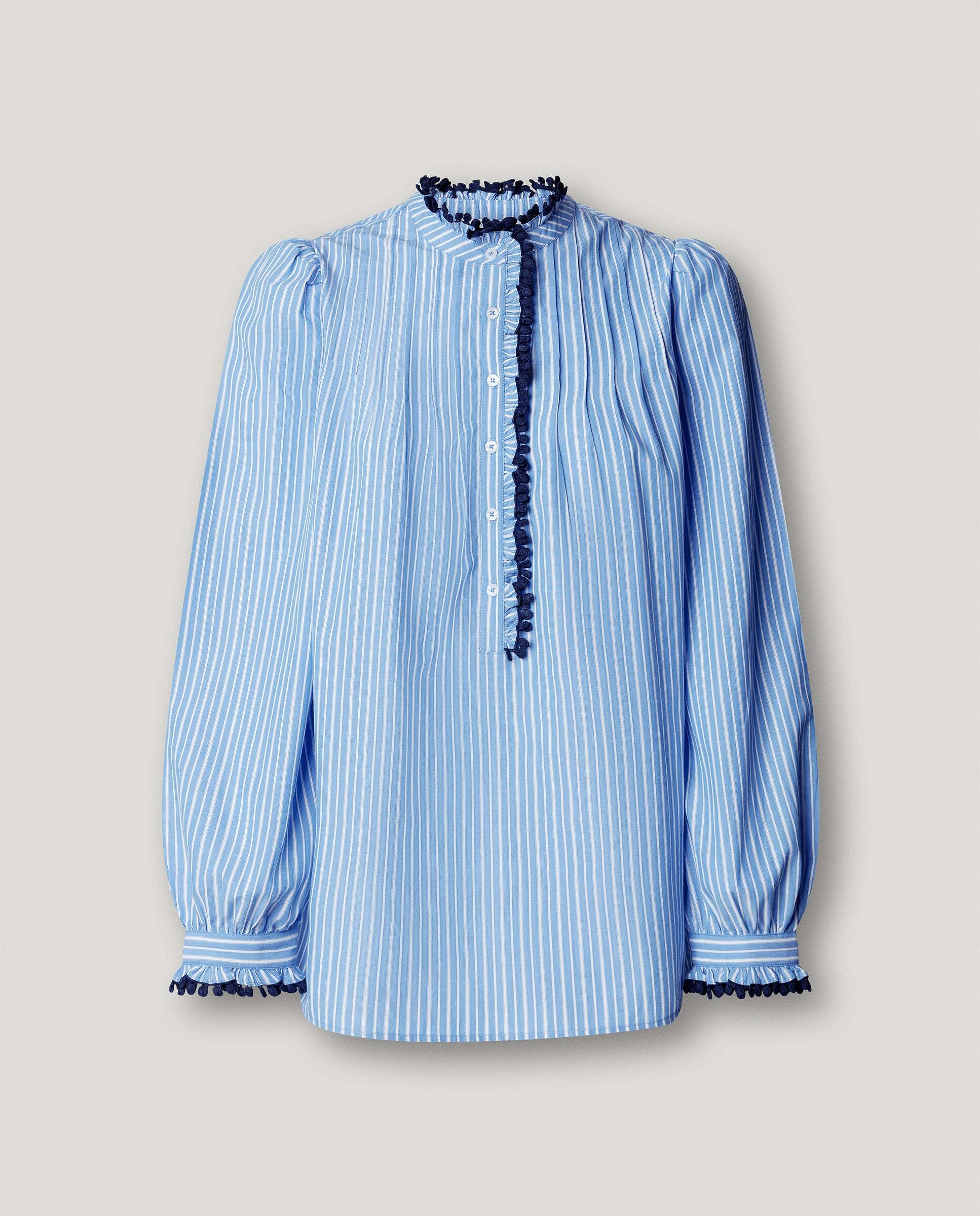Blusa de mujer fluida de rayas - Pepe Jeans - Azul oscuro Azul oscuro-6