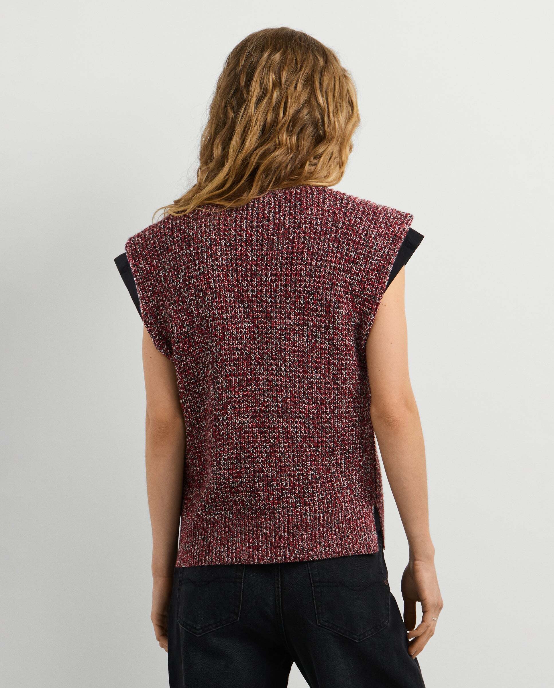 Jersey de mujer mouline sin mangas - Pepe Jeans - Rojo Rojo-3