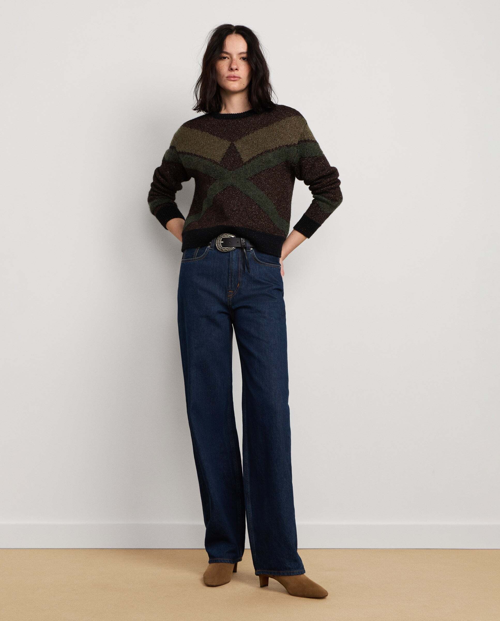 W11 debby - Pepe Jeans - jersey de mujer punto cuello redondo - Natural Natural-2
