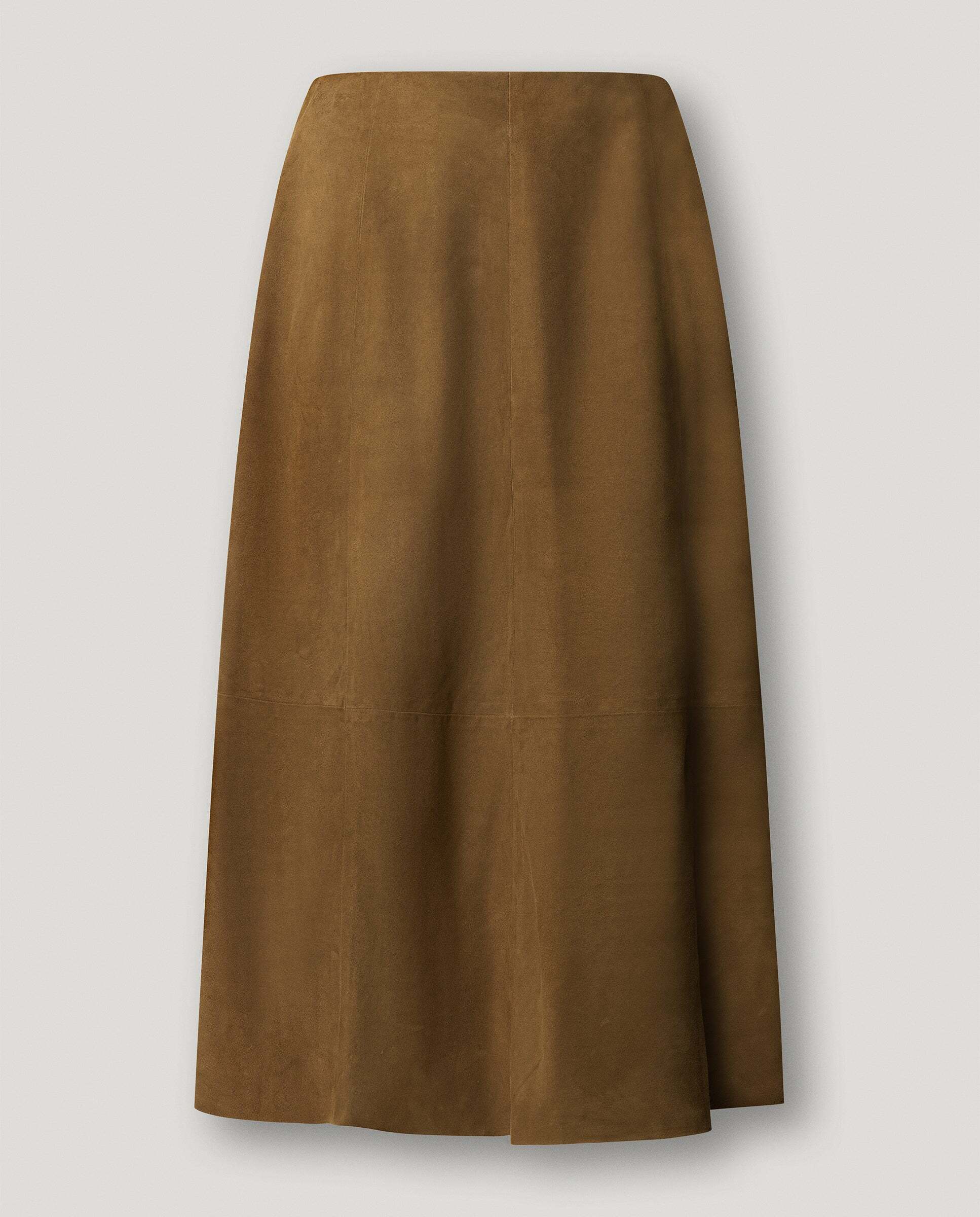 Falda de mujer midi de ante - Pepe Jeans - Beige Beige-6