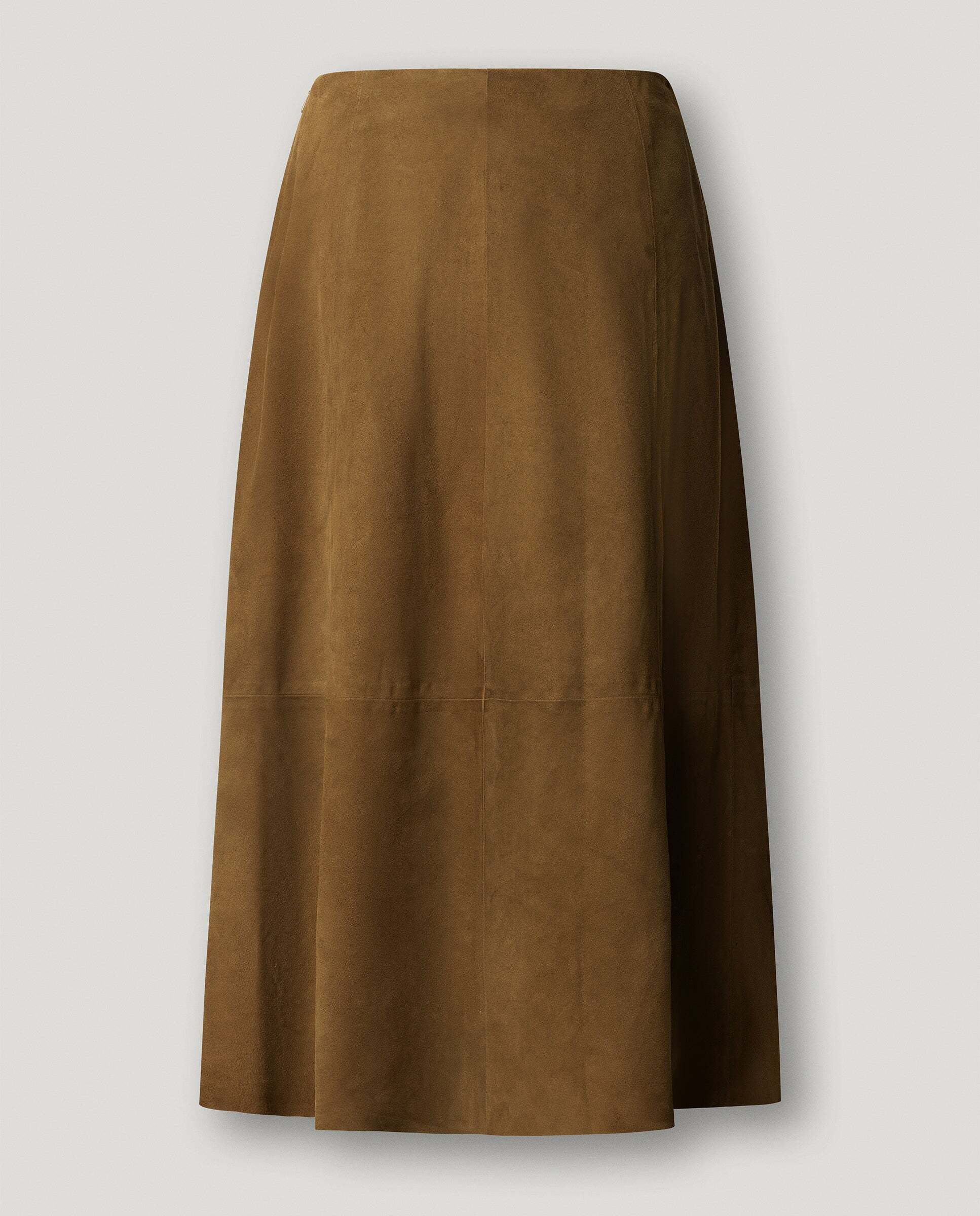 Falda de mujer midi de ante - Pepe Jeans - Beige Beige-5