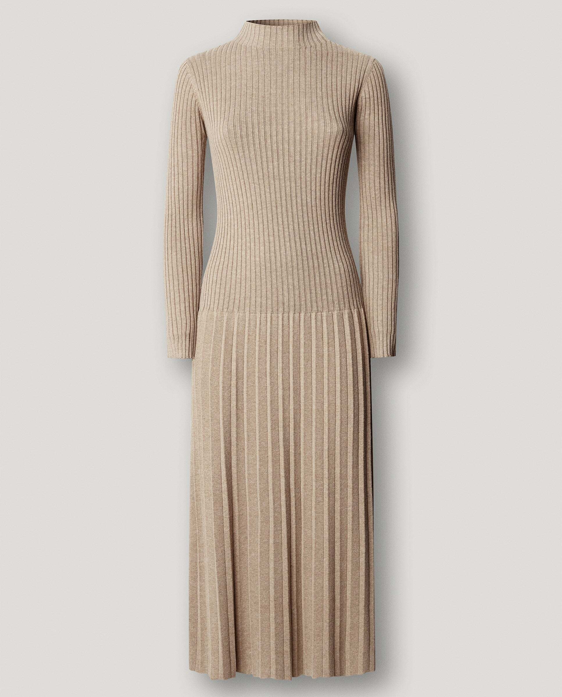 Vestido de mujer largo canalé - Pepe Jeans - Natural Natural-5