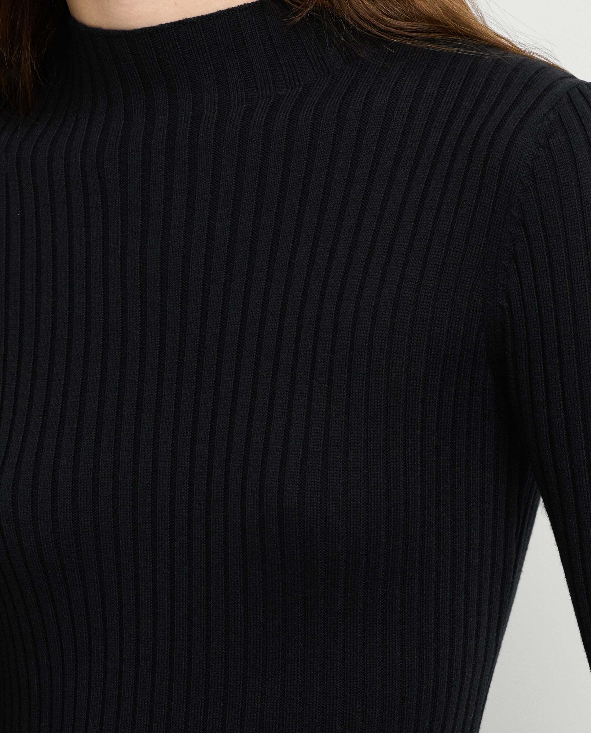 Vestido de mujer largo canalé - Pepe Jeans - Negro Negro-4