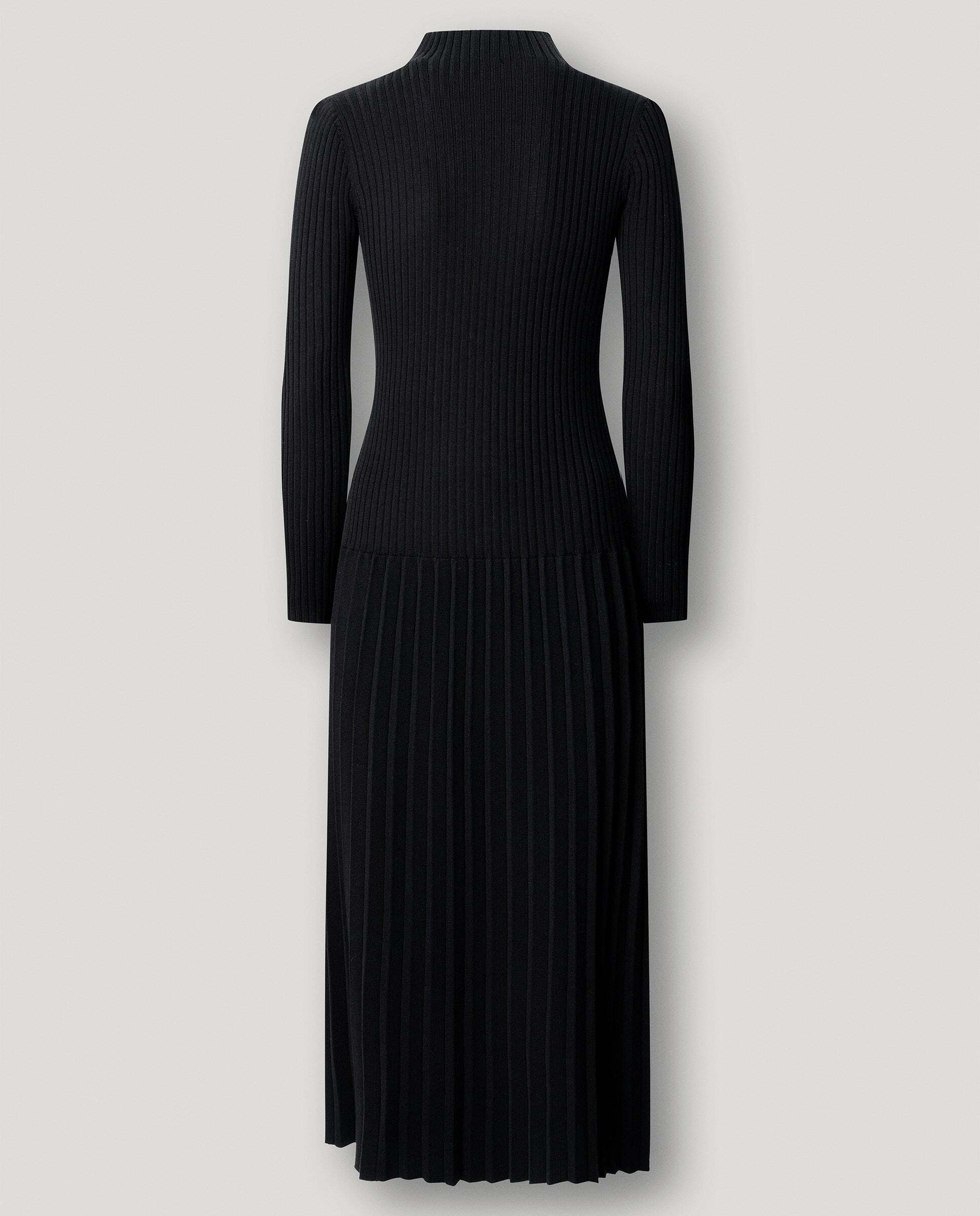Vestido de mujer largo canalé - Pepe Jeans - Negro Negro-6