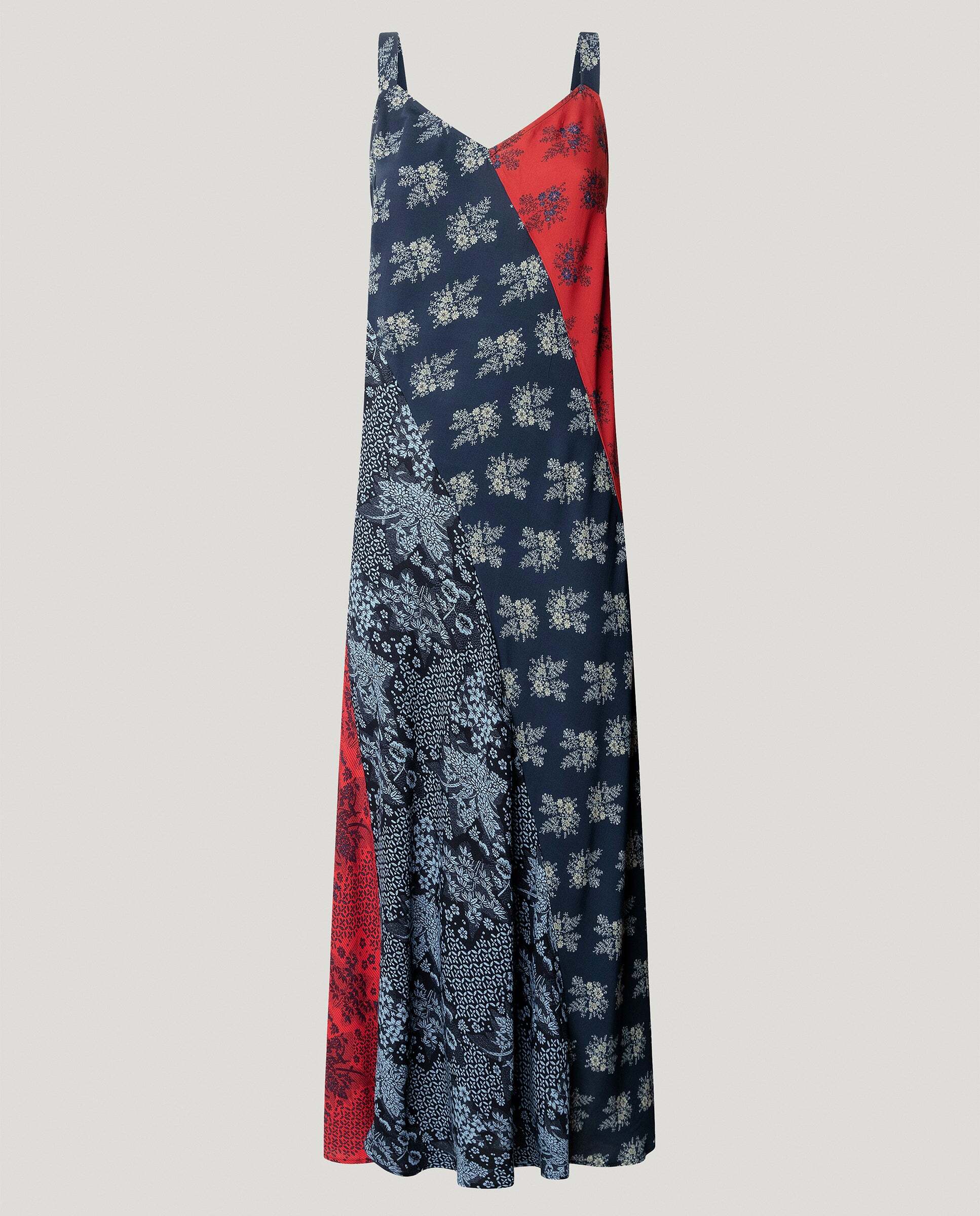 W11 janice dress - Pepe Jeans - vestido de mujer midi estampado floral - Azul Azul-6