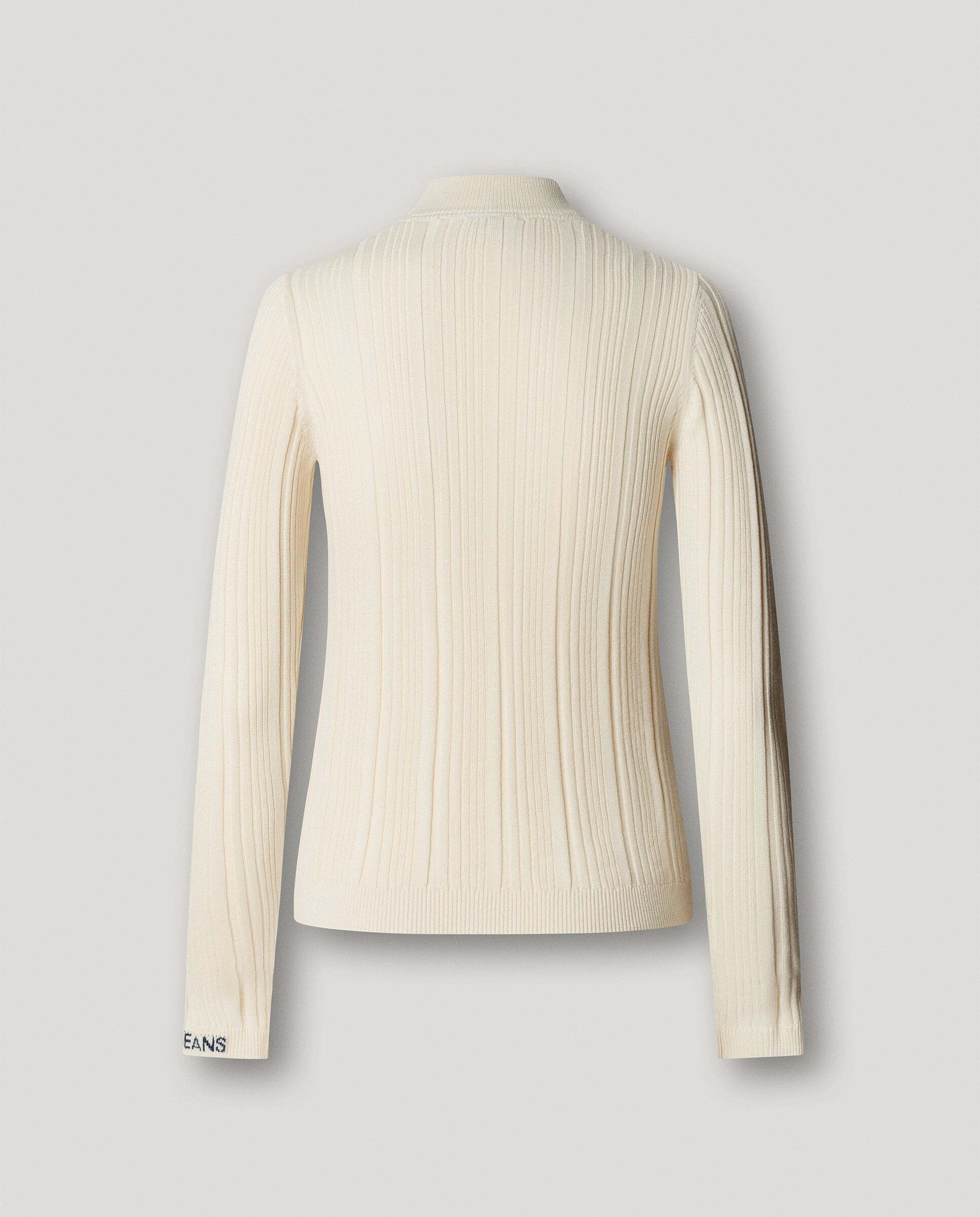 Jersey de mujer canalé cuello alto - Pepe Jeans - Blanco Blanco-5