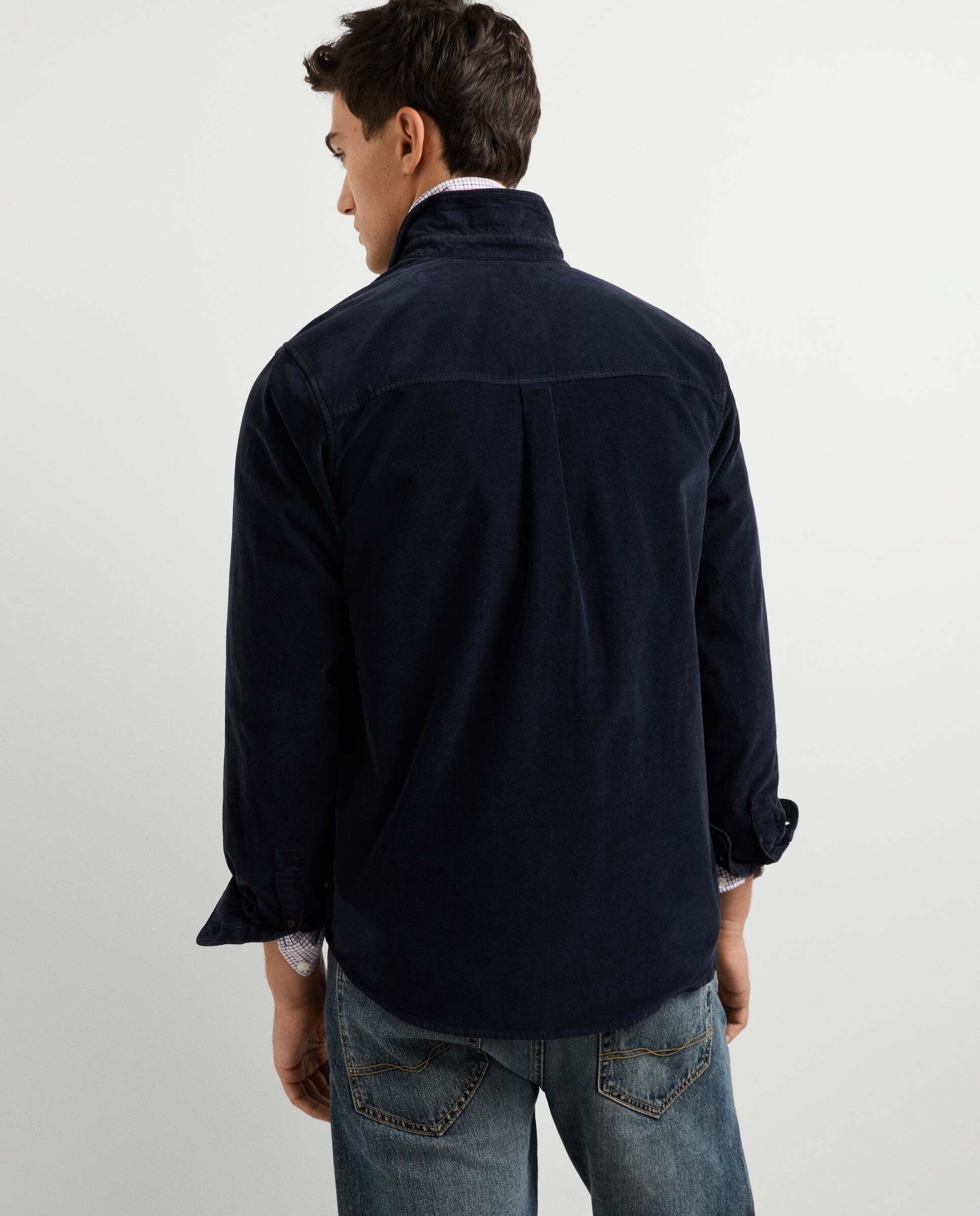 Camisa de hombre pana fit regular - Pepe Jeans - Azul Azul-3