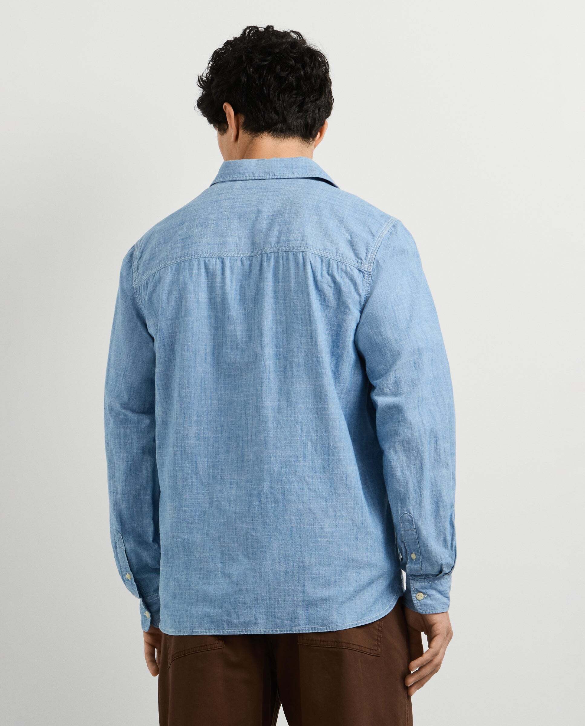 Camisa de hombre chambray fit regular - Pepe Jeans - Índigo Índigo-3